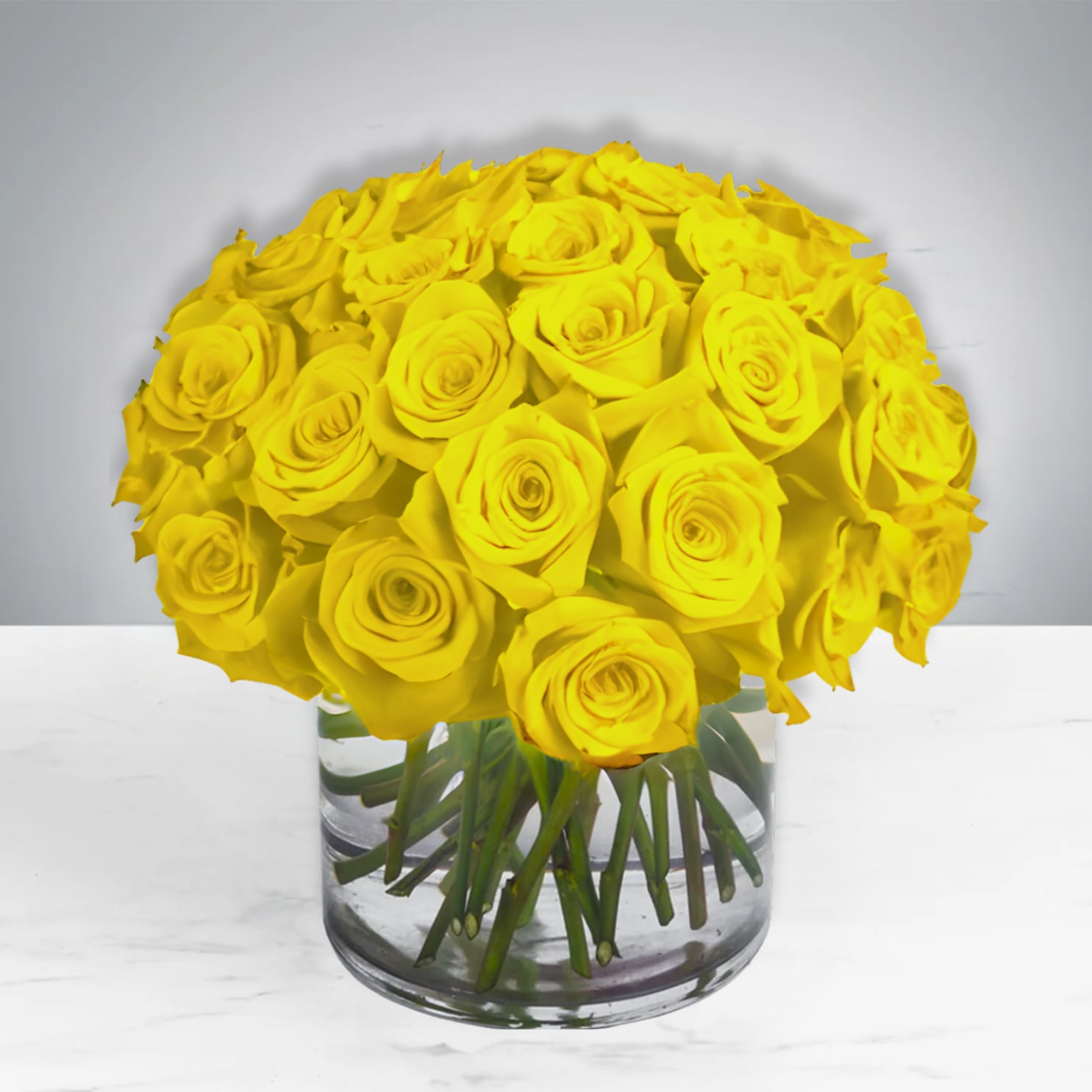 Three Dozen Roses ( Yellow) Three Dozen Roses ( Yellow) - Make a bold statement with this beautifully simple design.
