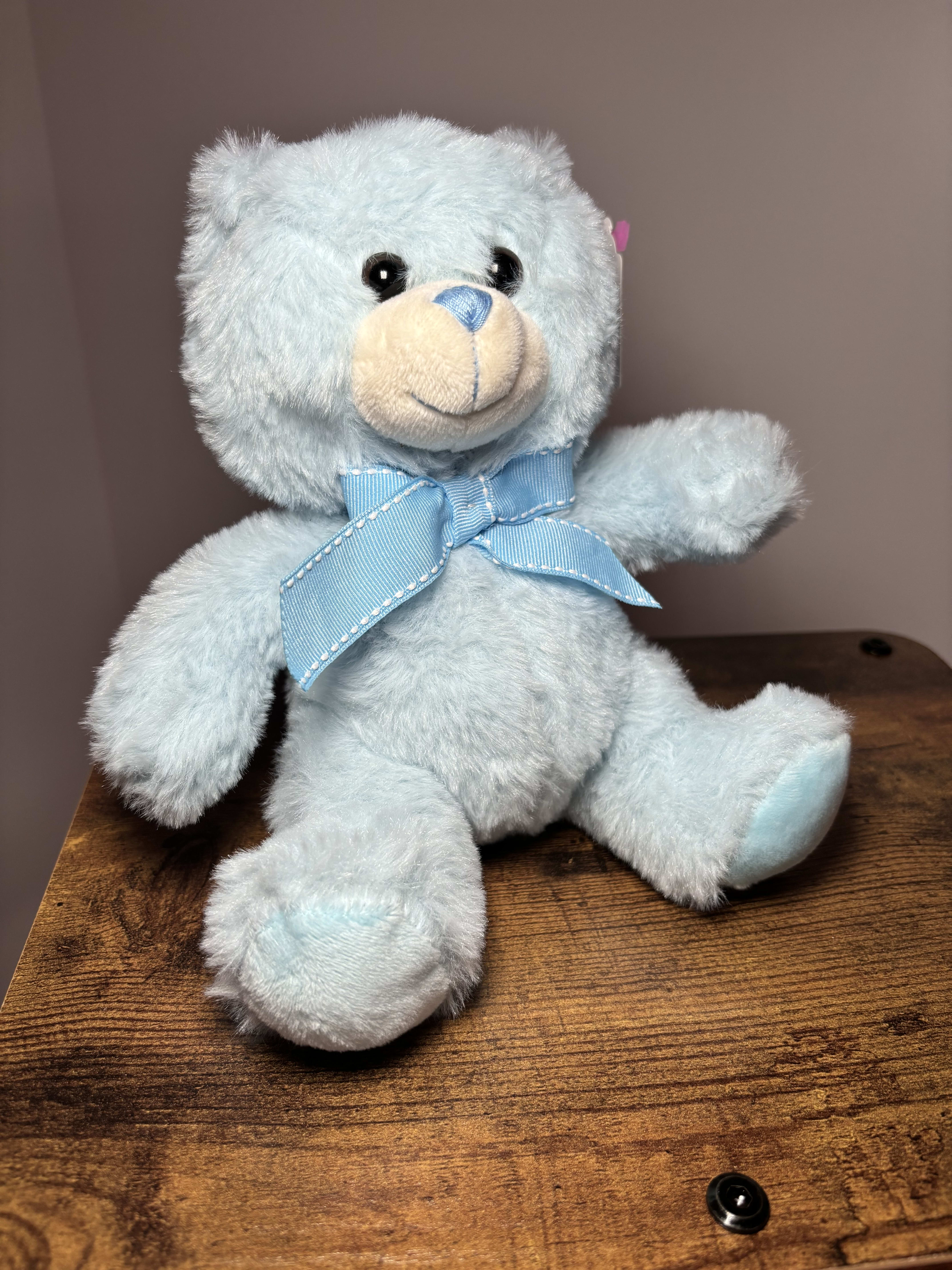 Blue Teddy Bear by Timeless Flowers By Rita