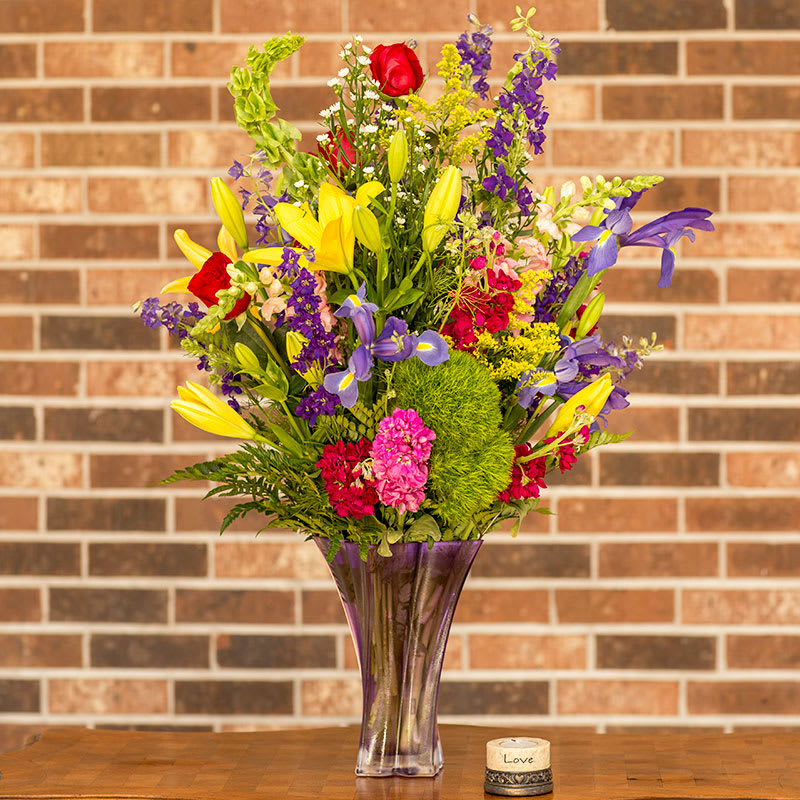 Wonderful Wishes - Beautiful arrangement of flowers and colors! - vase may vary