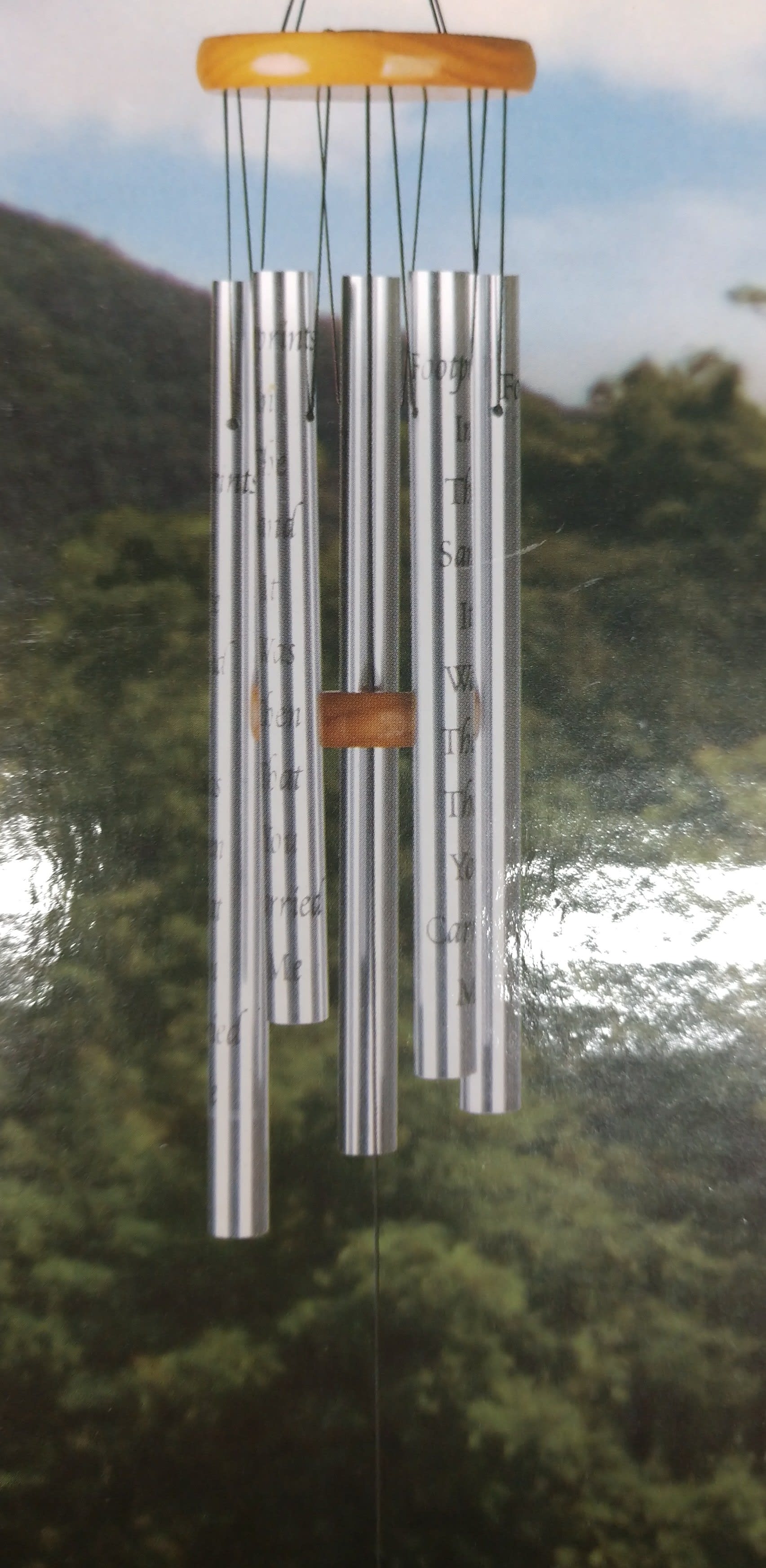 Foot Prints in the Sand. Wind Chimes 42 inches long. by Colwell Flower