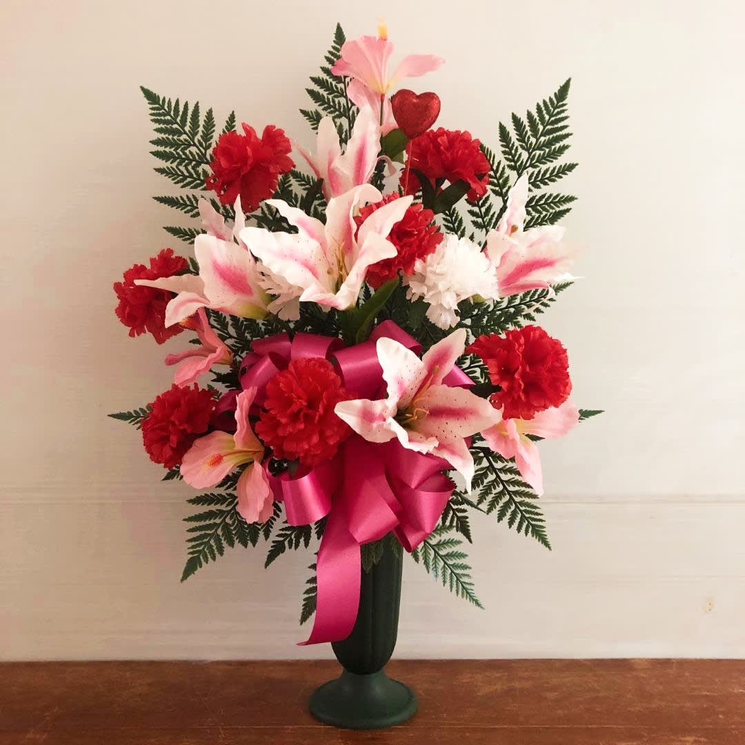 Artificial cemetery hot sale flowers