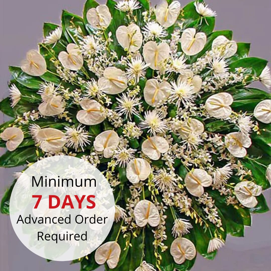 Watanabe Royal Island Sympathies Wreath in Honolulu, HI Watanabe Floral, Inc.