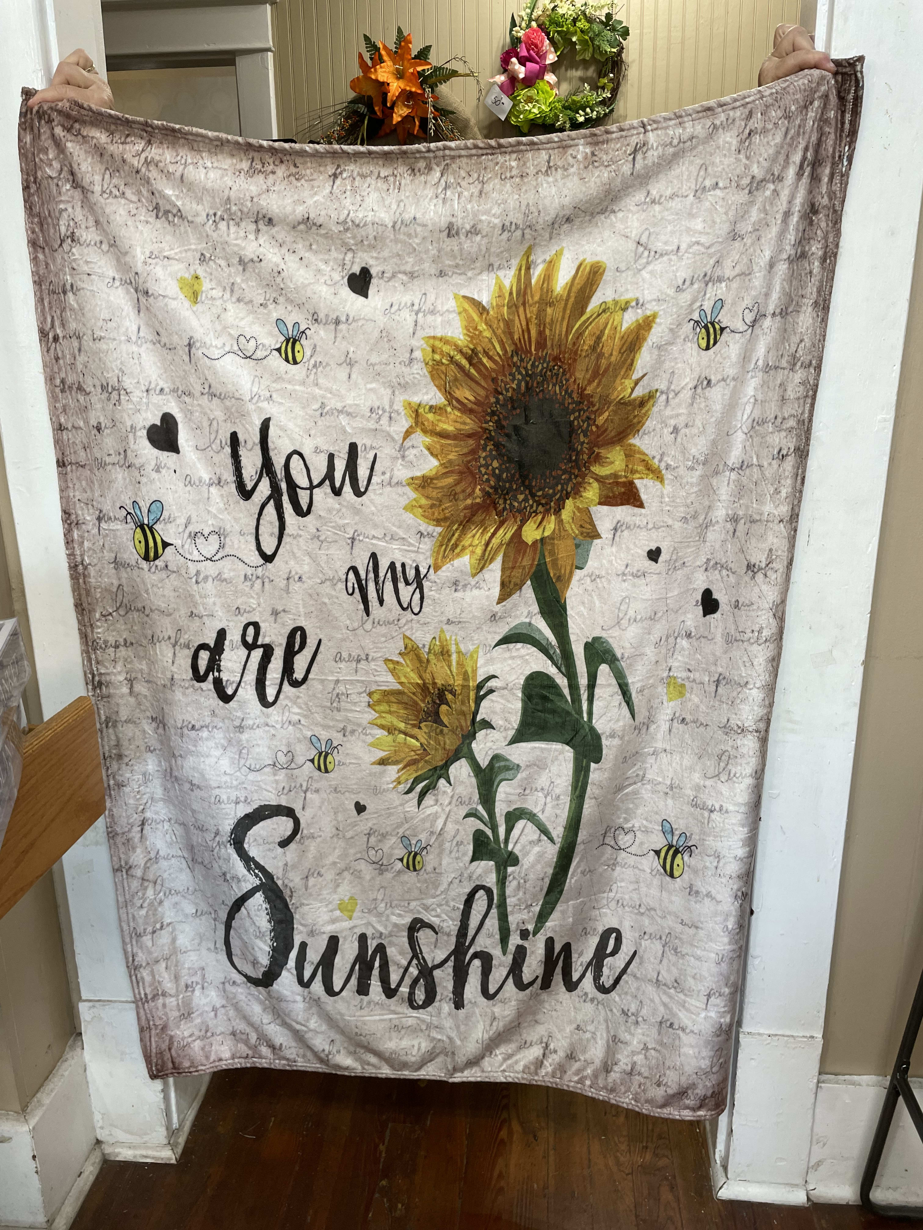 You are my sunshine throw blanket store