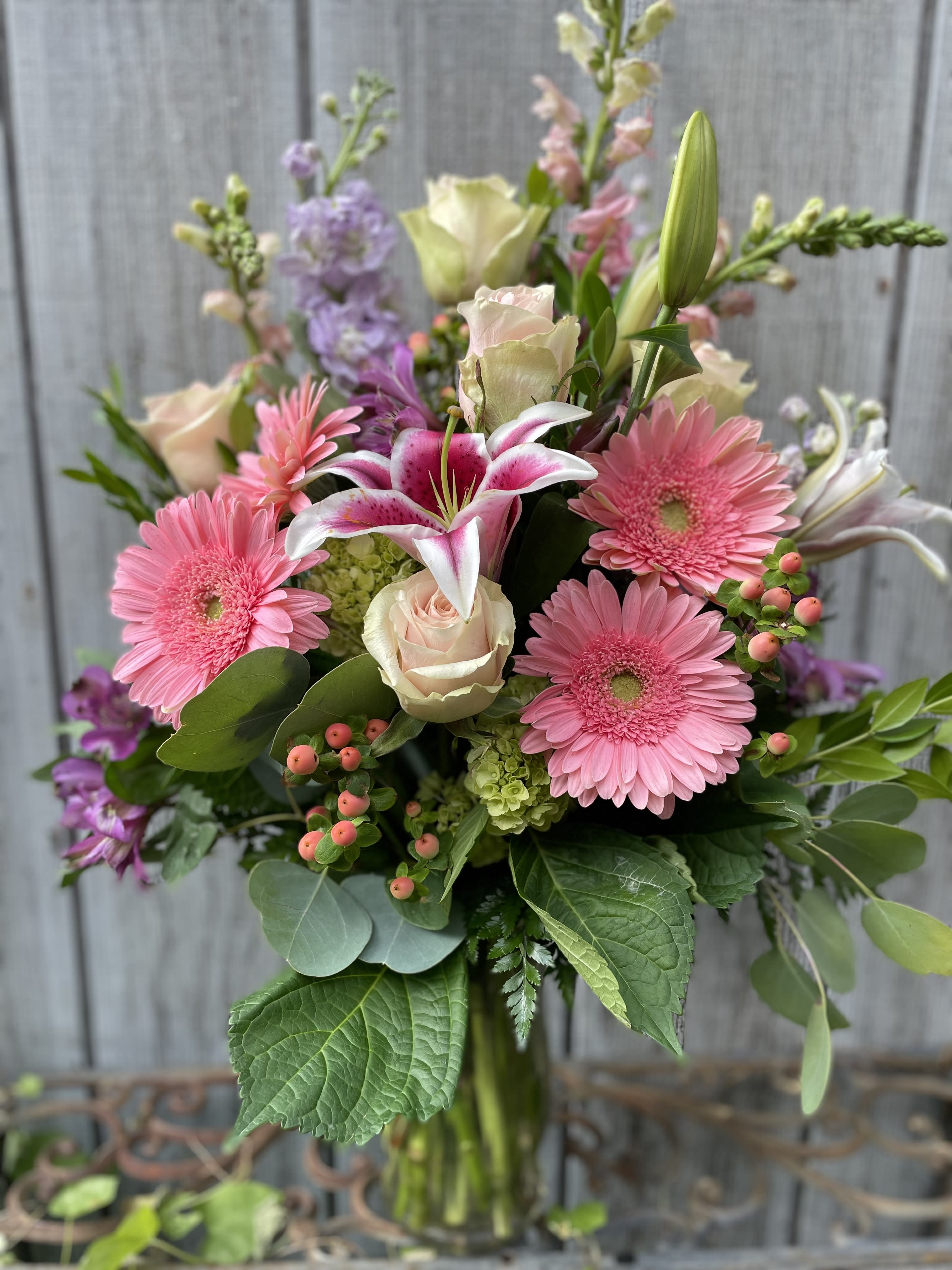 Glamorous  - What a way to make someone’s day with a glamorous mix of pastel flowers.