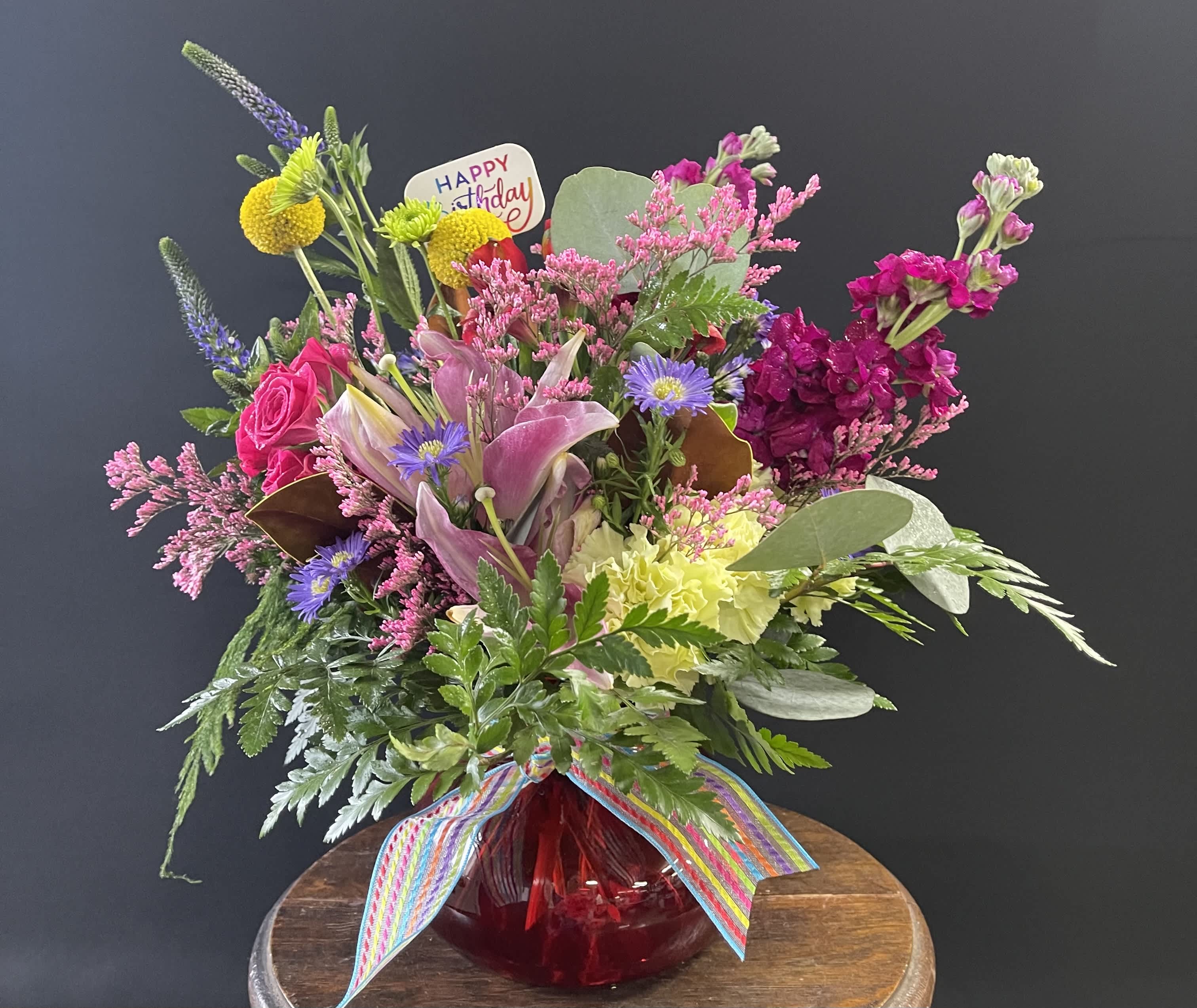 Birthday Posie - Colorful, sweet, and just perfect for a birthday bouquet! 