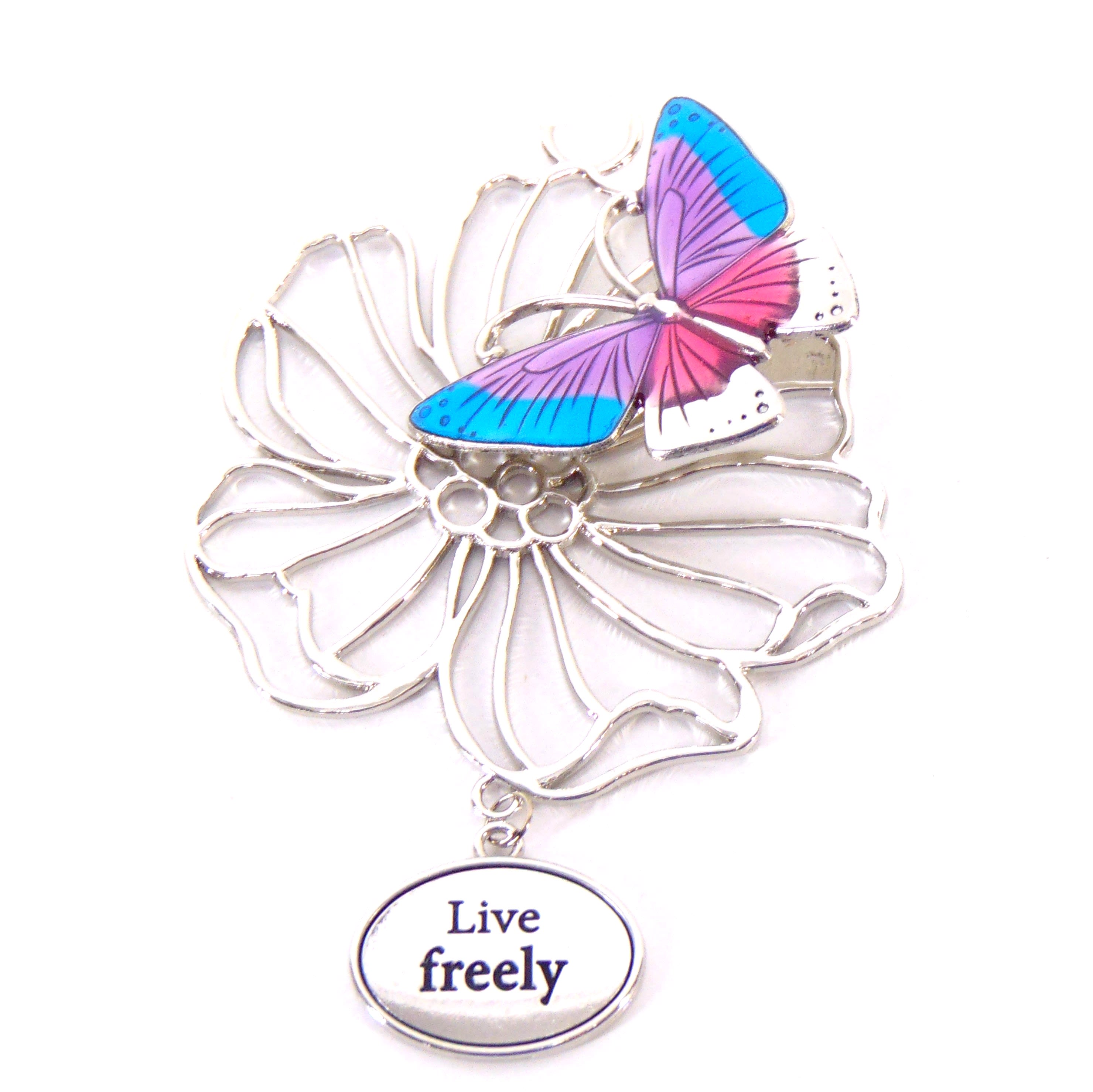 Live Freely Butterfy Ornament - Butterfly Ornament