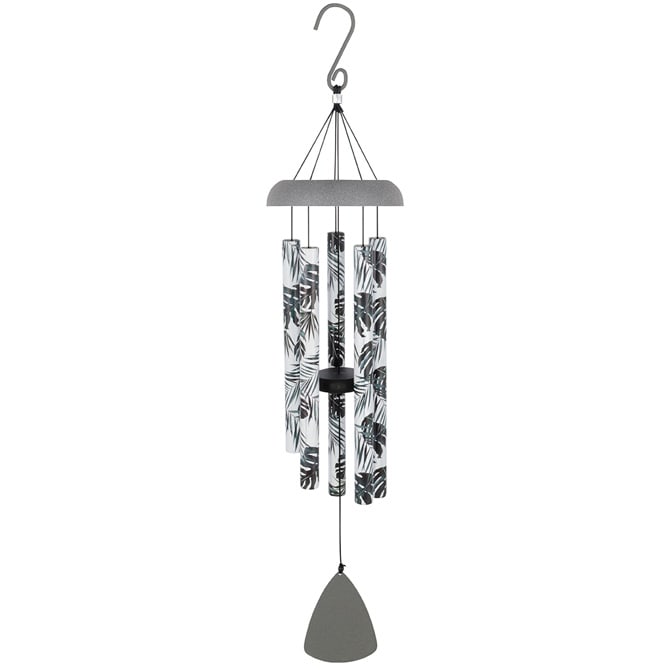 Palm Leaves Wind Chime - Delivered on Stand for services, Wrapped for home delivery. Overall Length: 24 inches •