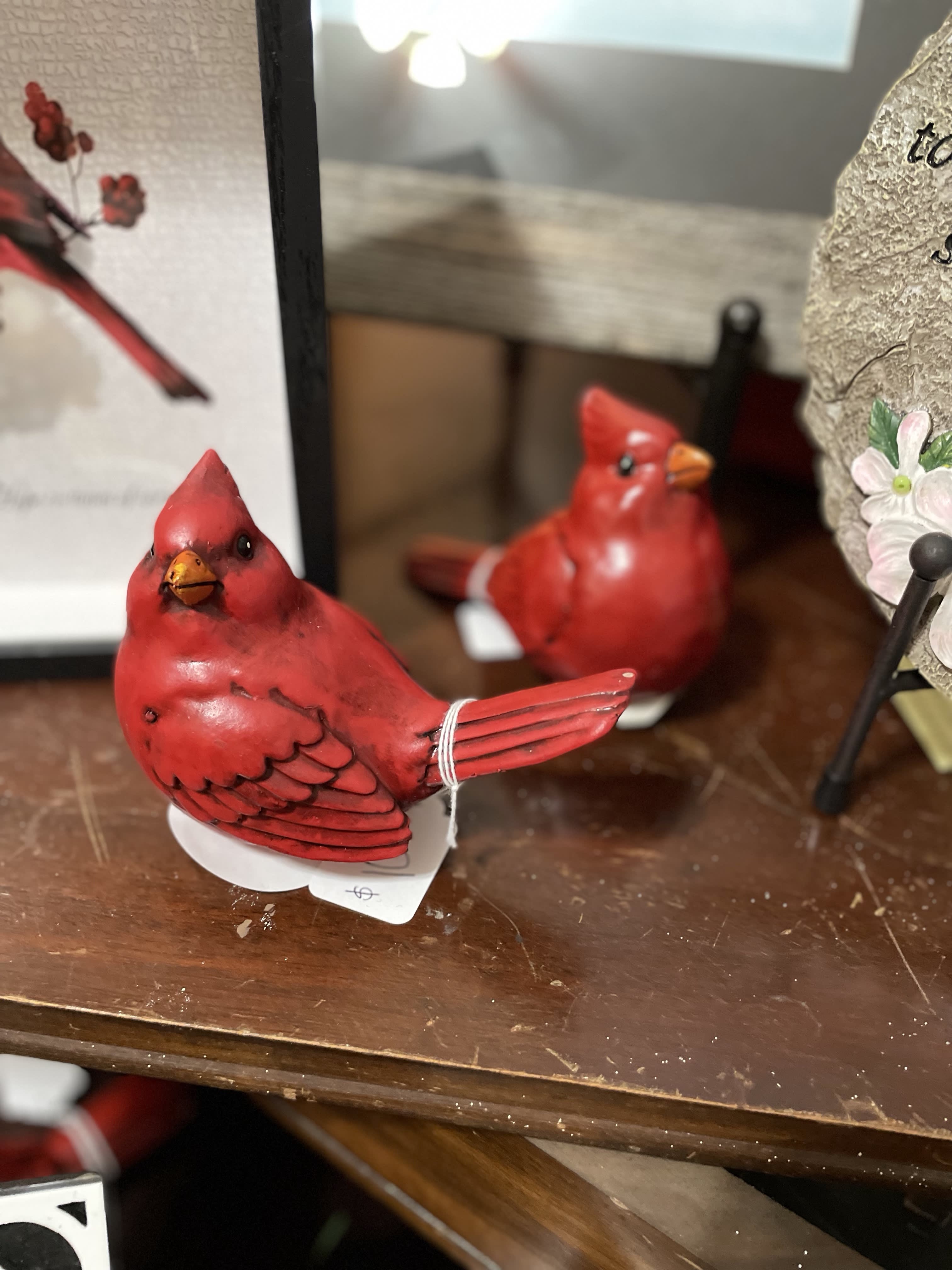 ONE Small Redbird Figurine by Flowers For Keeps