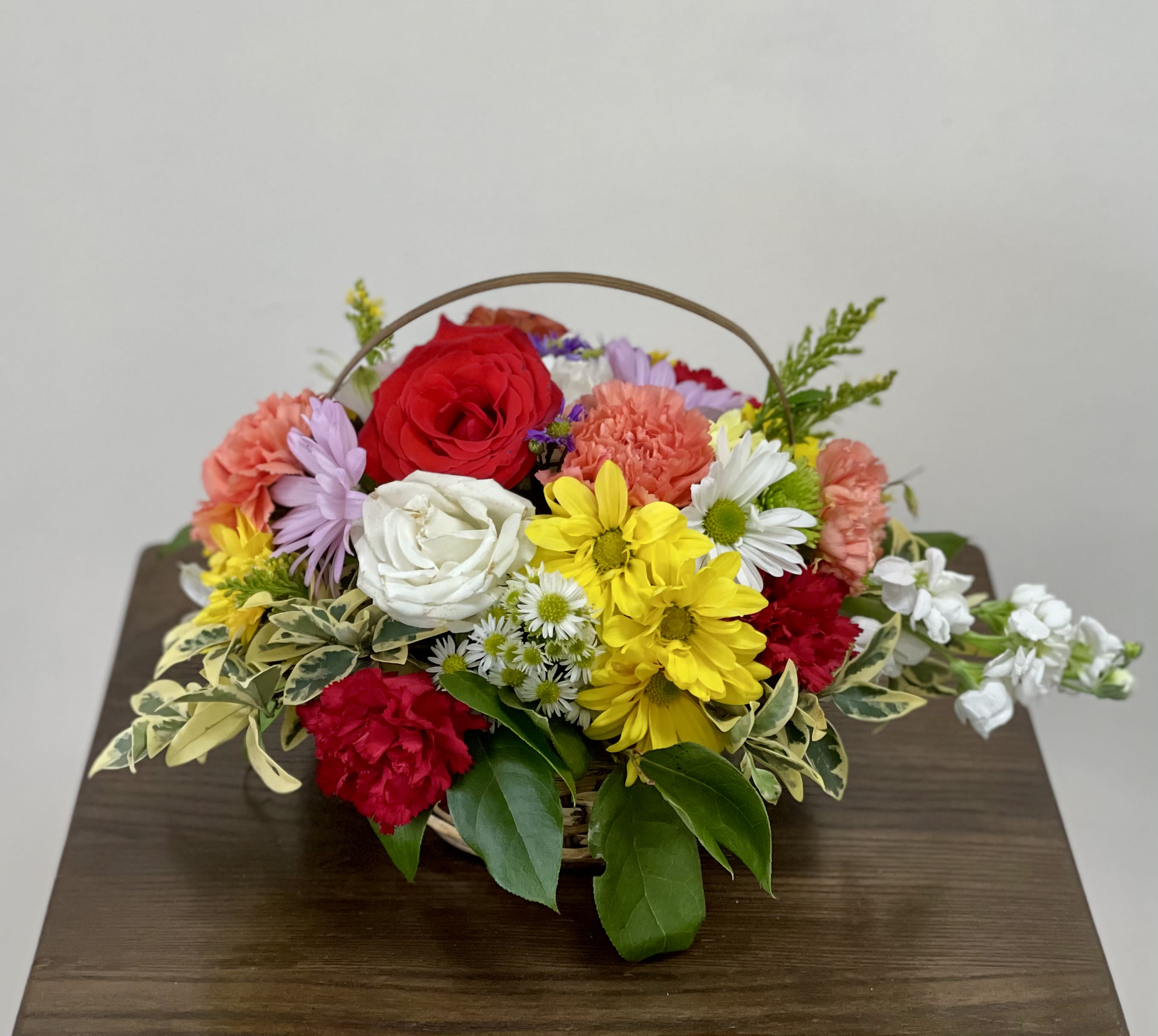 Basket of Spring  - Mixed flowers