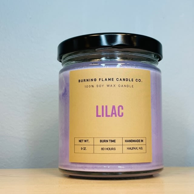 Lilac Candle  - Locally Made  9 oz. Soy wax Candle 60 Hour Burn Time 
