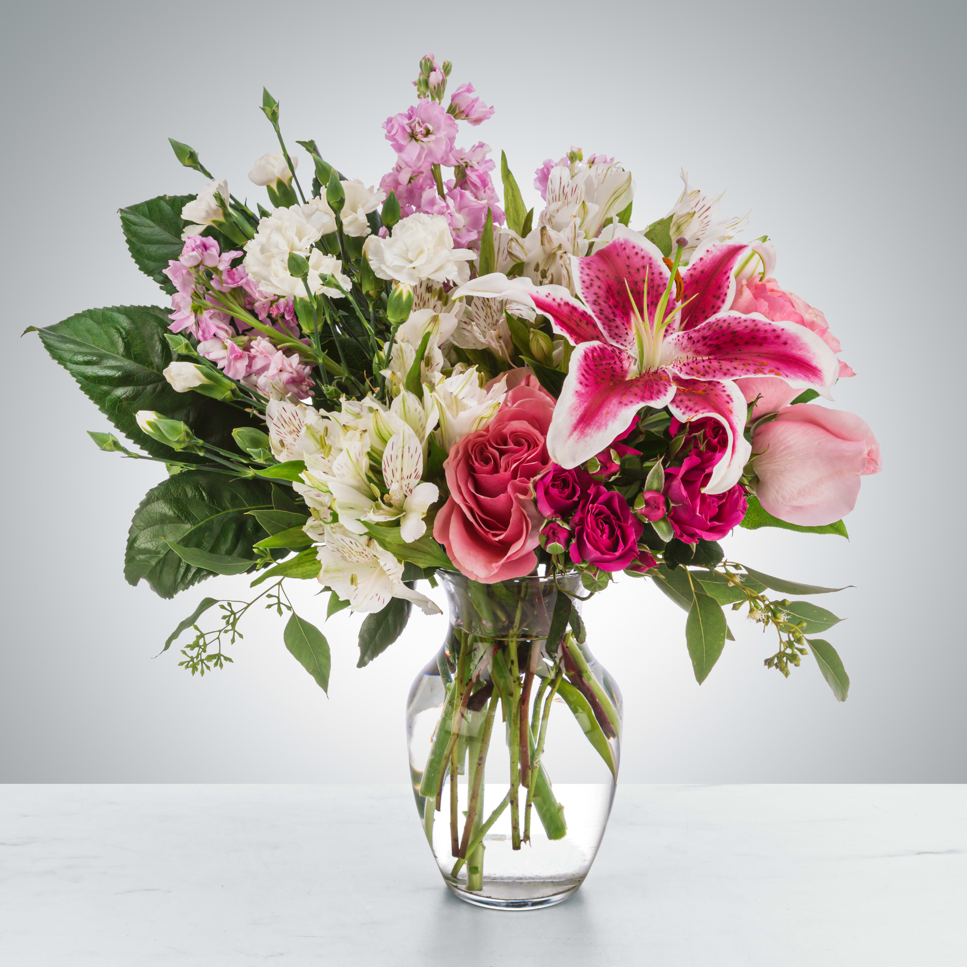 Sweethearts  -  Get them this sweet arrangement to celebrate your love. Blooms say it all!!  