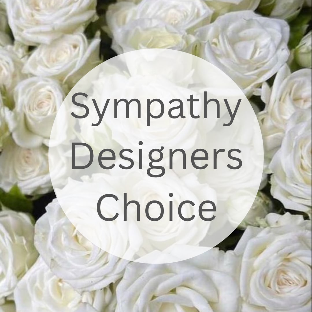 Sympathy Designers Choice - Each arrangement is uniquely designed in a vase with the freshest items in our cooler daily. Leave it to our professional designers to create a one of a kind arrangement of fresh flowers fit for your occasion. If you want any specific flowers, or this arrangement is for a particular event, please write that information in the special instructions.