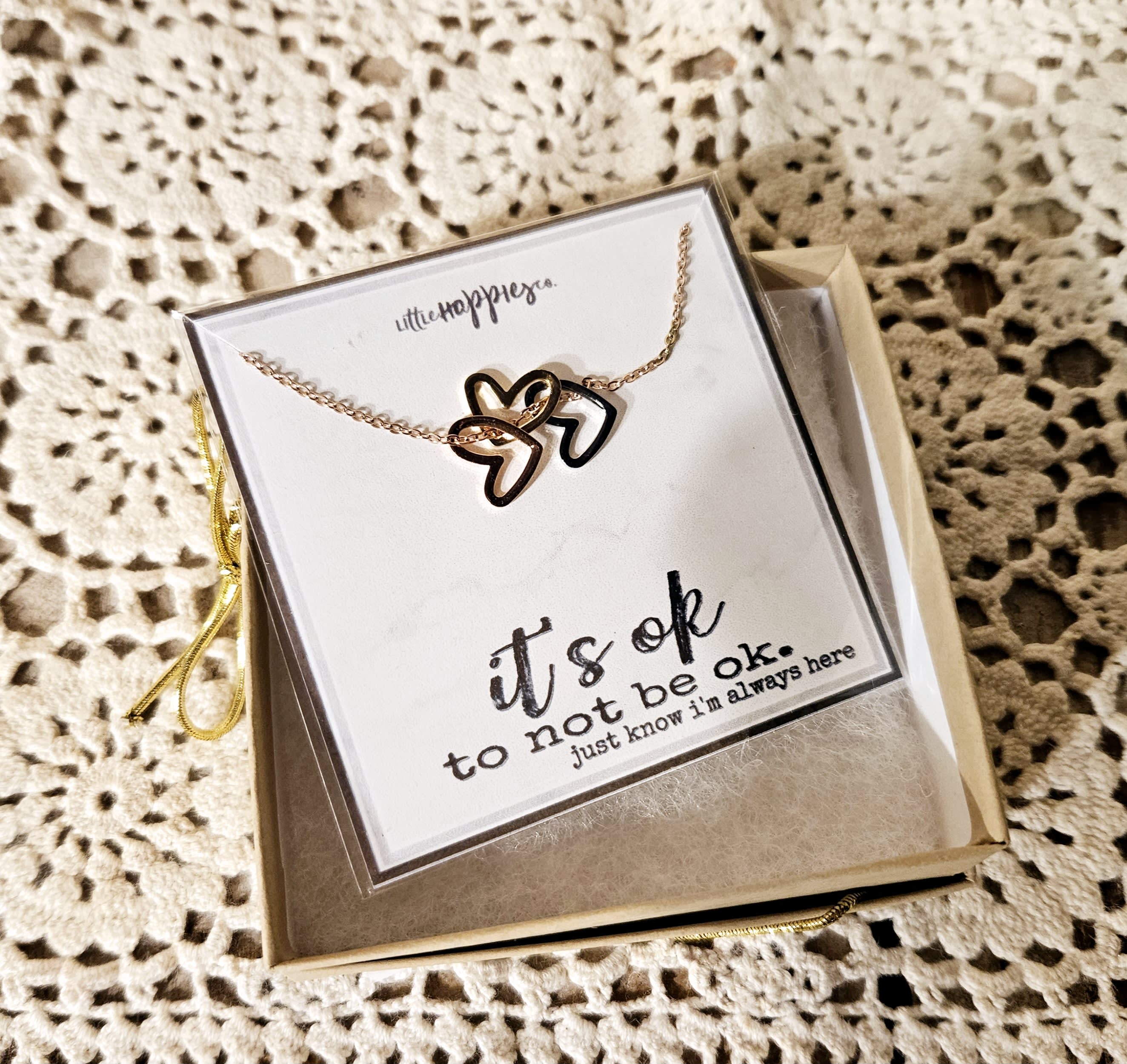 It's OK to not be OK Necklace - necklace to let someone know that it is OK to not be OK. 