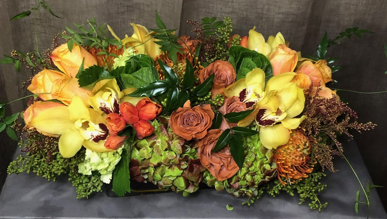 Fall Mixed # TXG5 - Perfect For Fall &amp; Thanks Giving. Mixed of Browns &amp; Yellows with nice greens. long lasting flowers