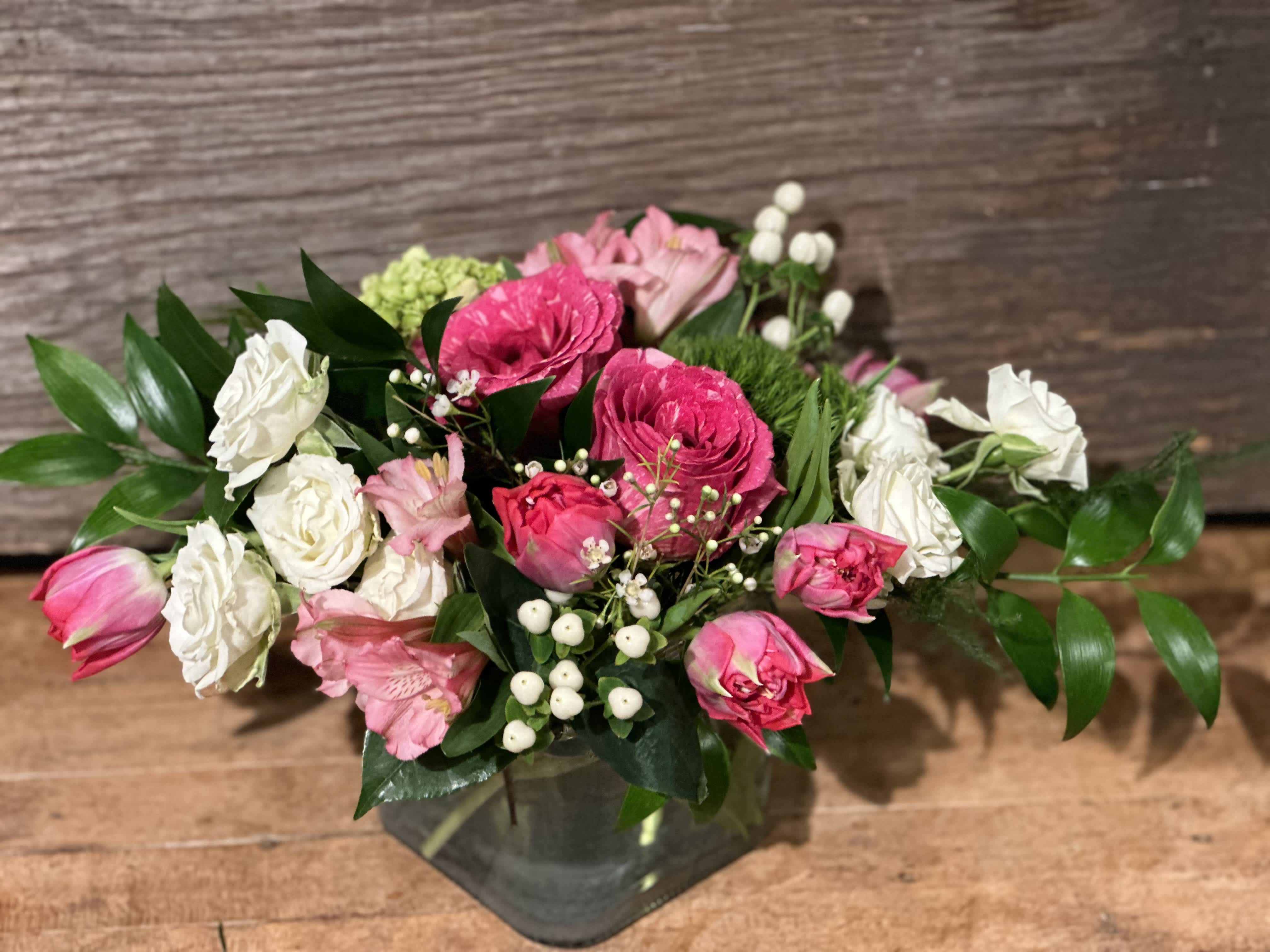 Sweet, Sweet Love - Sweet pinks and whites, featuring distinctive roses, is sure to show your sweetest love just how much you adore them!