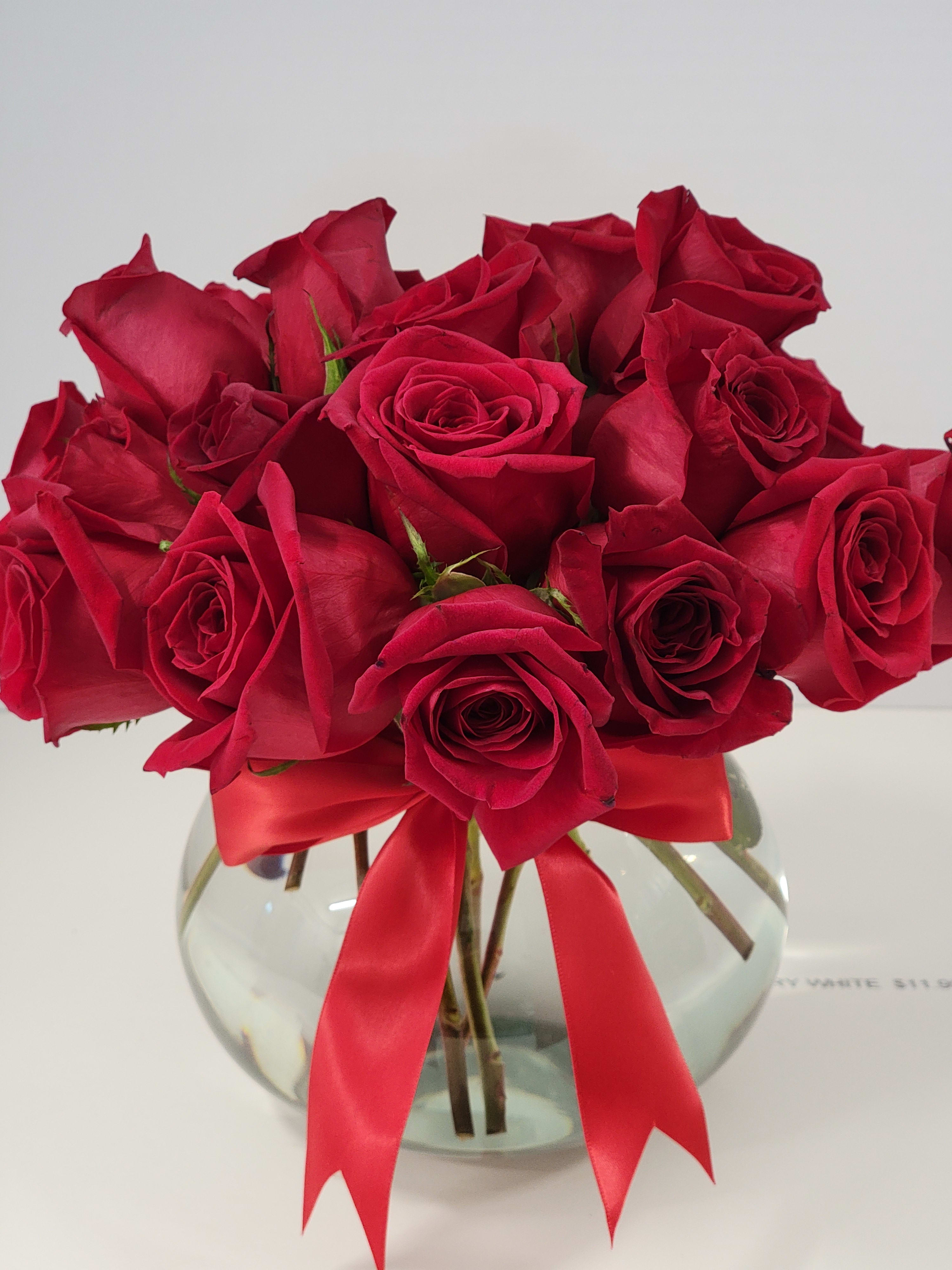 Red Roses For My Love Red Roses For My Love - 14 Red roses and greens.