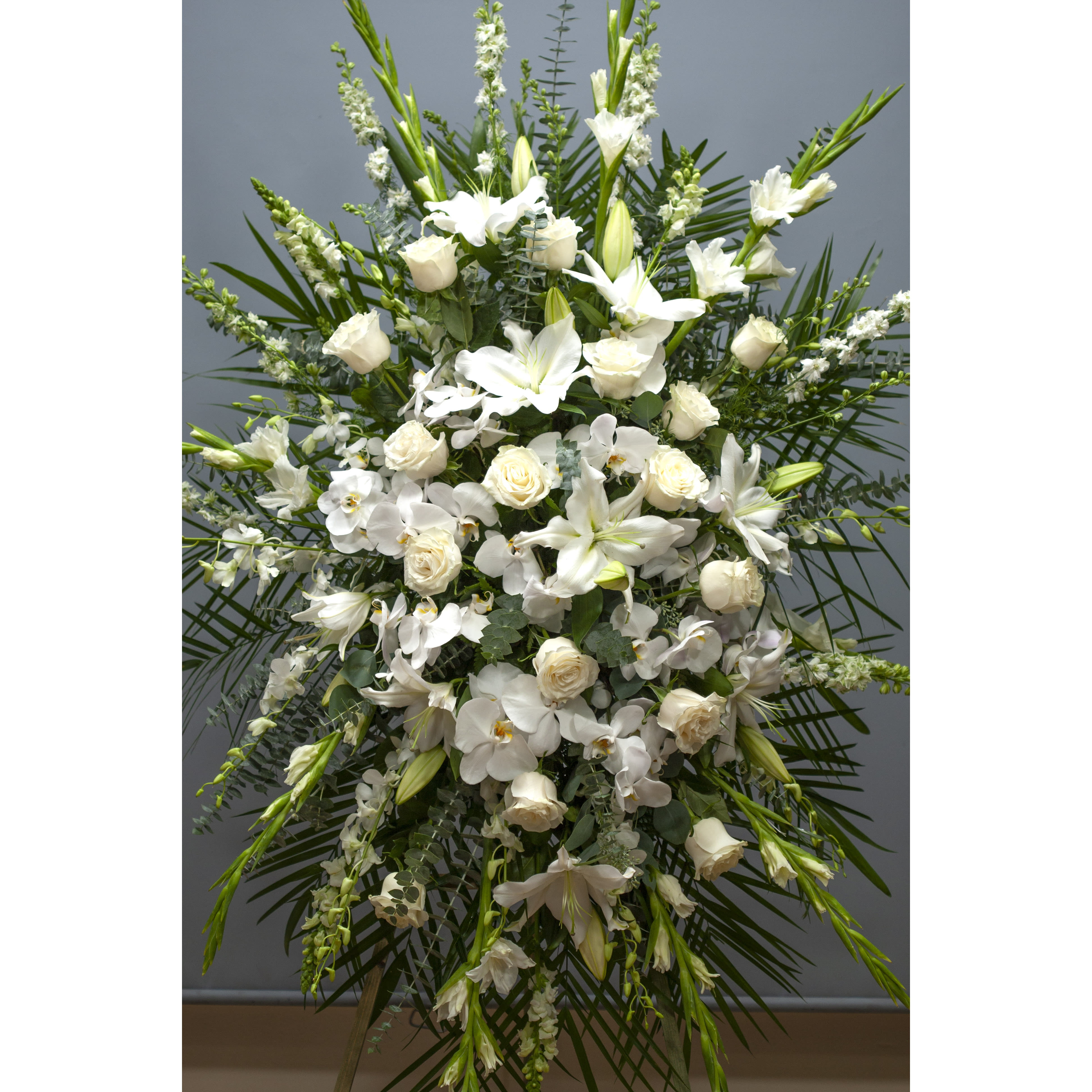 Funeral spray deals stand