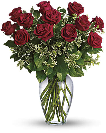 #40 Always on My Mind - Long Stemmed Red Roses - A dozen gorgeous red roses are the perfect romantic gift to send to the one who's always on your mind and in your heart.