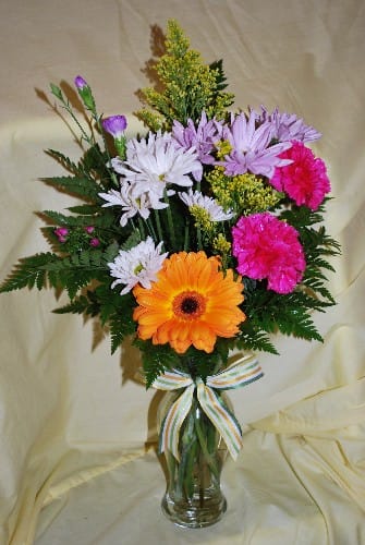 Everyday Bliss - A beautiful array of fresh flowers with greens