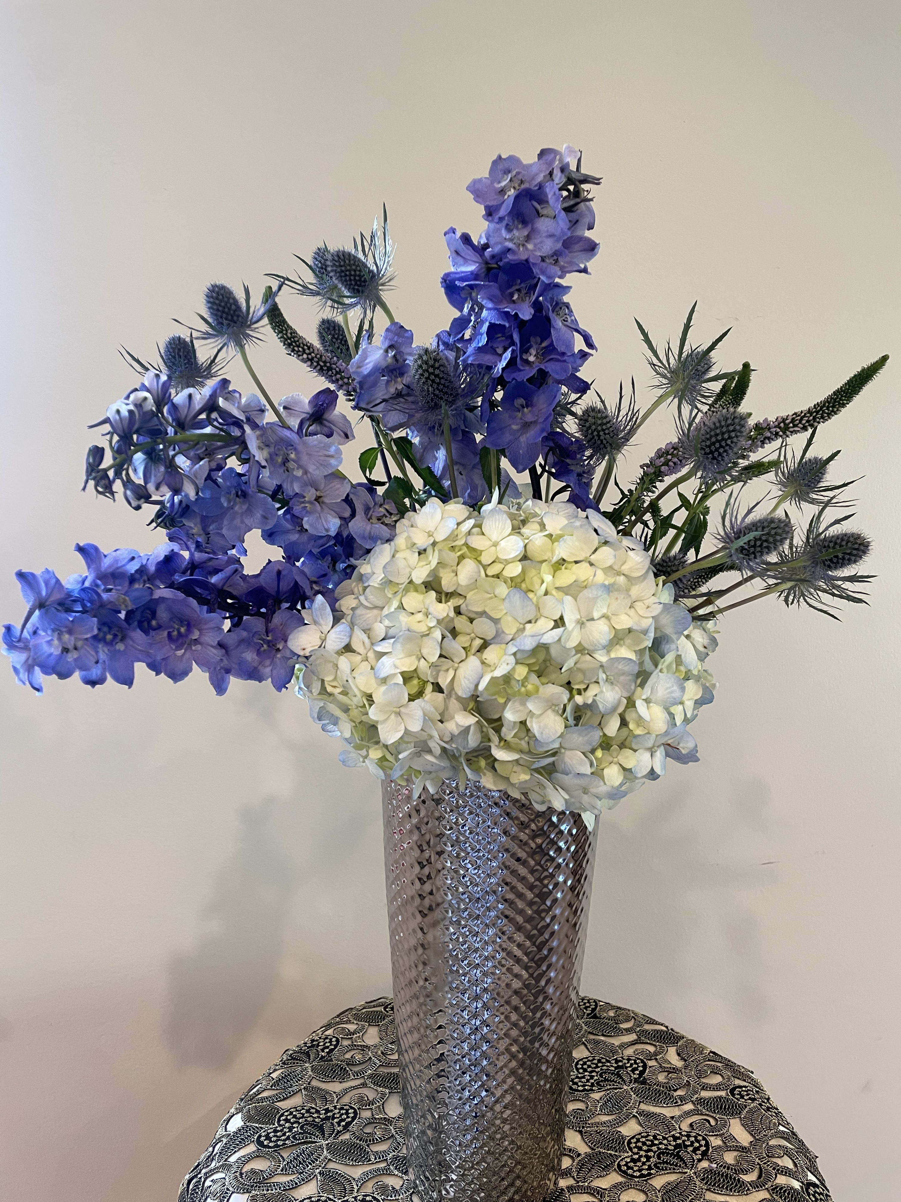Fabulous - Blue hydrangeas, blue delphinium