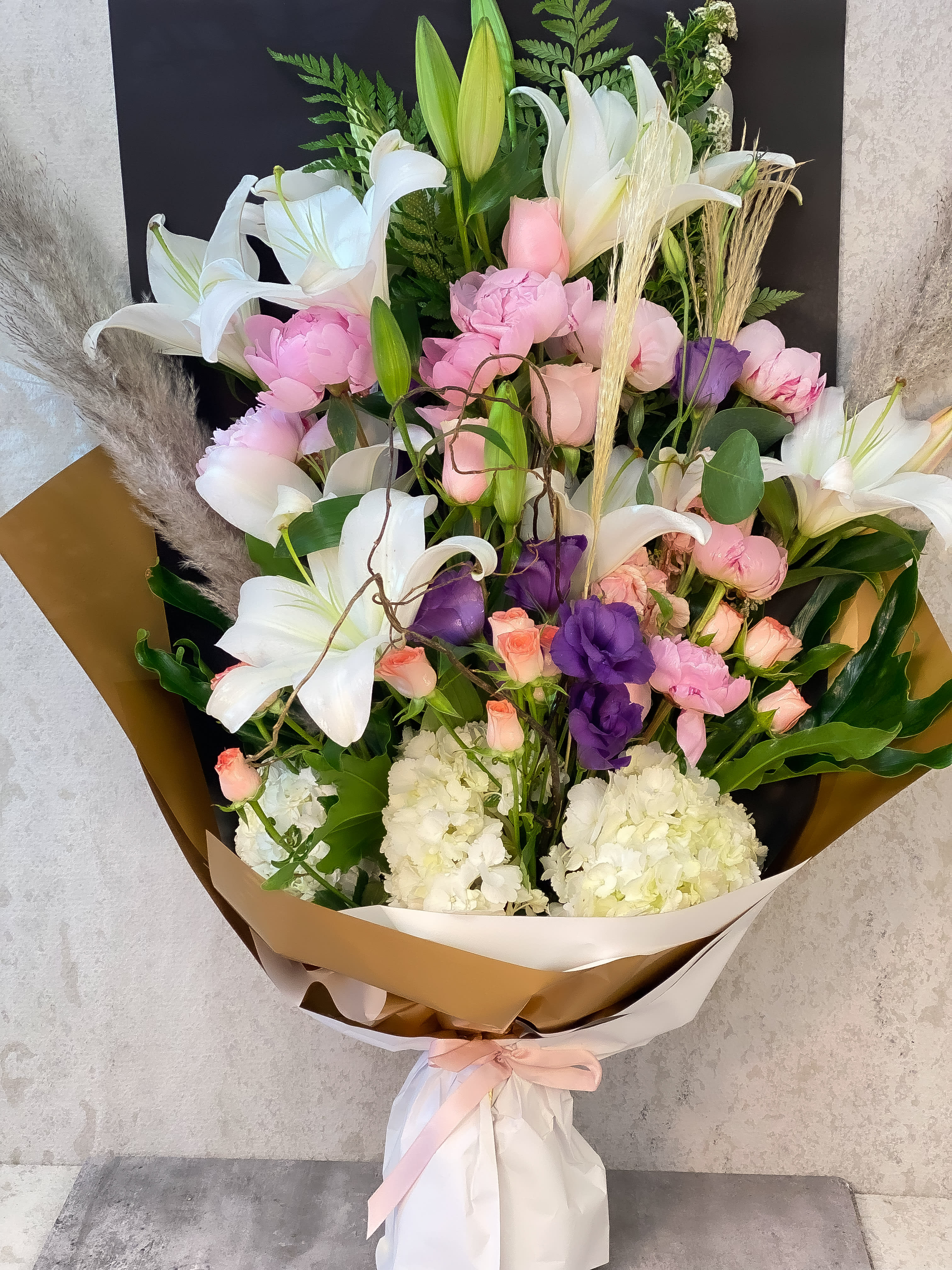 Peonies Lilies Bouquet MP Peonies Lilies Bouquet MP - Standard - Your order will be arranged approximately as shown on our website