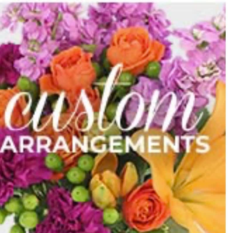 Custom Designer's Choice - Our designers will create a custom arrangement just for you. They will choose from our beautiful selection of flowers to create a beautiful bouquet for you.