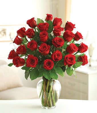 Radiant Roses - Express your love with this magnificent display of 24 roses!! When the message needs to be clear, send beautiful red roses from T K &amp; BROWNS FLOWERS.