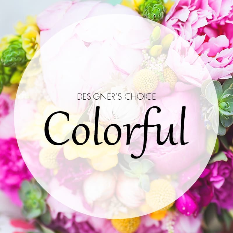Designer's Choice - Colorful Designer's Choice - Colorful - Designer's Choice - Colorful Designer's Choice - Neutral This bouquet is arranged with flowers chosen by the head designers in a beautiful arrangement of colors. Not sure what flowers your recipient is wild about? Let our local Artisan Florists design a bouquet full of lively, gorgeous blooms! Each arrangement in this style is handcrafted and one-of-a-kind, using the freshest flowers available. Not only with the Bouq be unique, but it will have a rad story to go along with it! Please note: Flower type, design, and color will vary from the photo shown. Each bouquet is uniquely created by a local florist based on their freshest blooms.