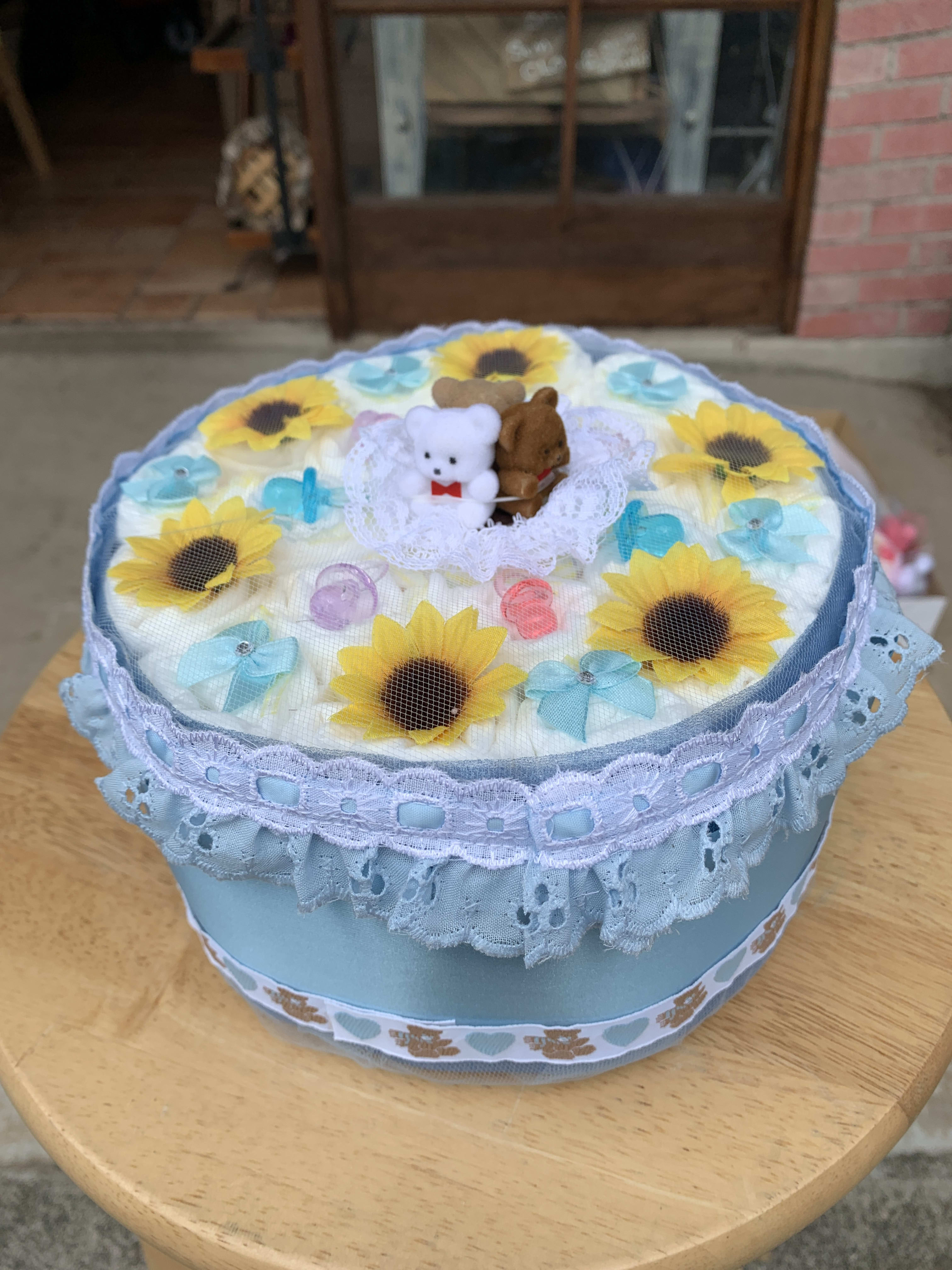 Flower diaper cake cheap