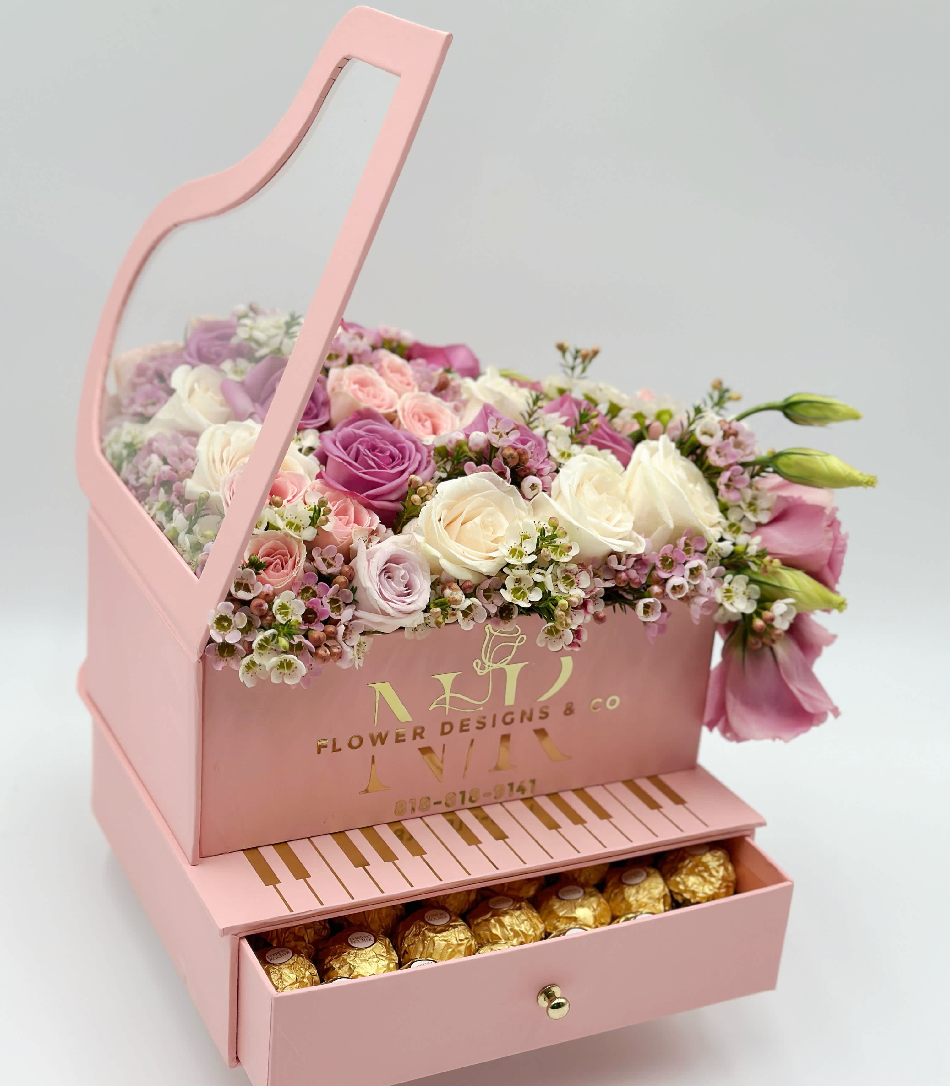 Flower and Chocolates Box Flower and Chocolates Box