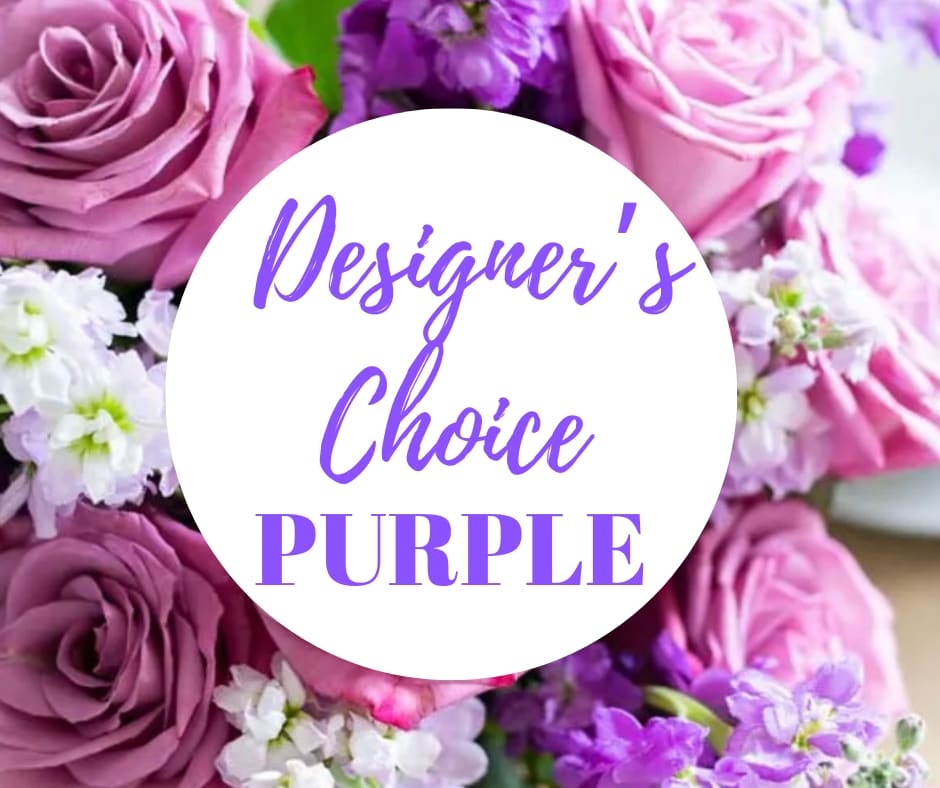 Designer’s Choice Purple flowers  - For the purple lovers. Featuring in season blooms all in purple. 