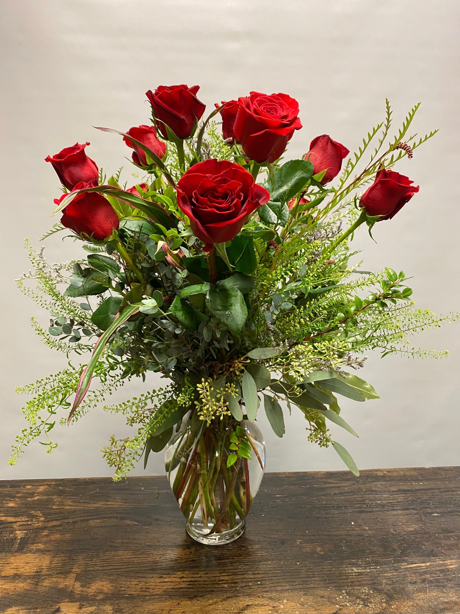 Only Red Rose Arrangement - This is a Red Rose Arrangement.