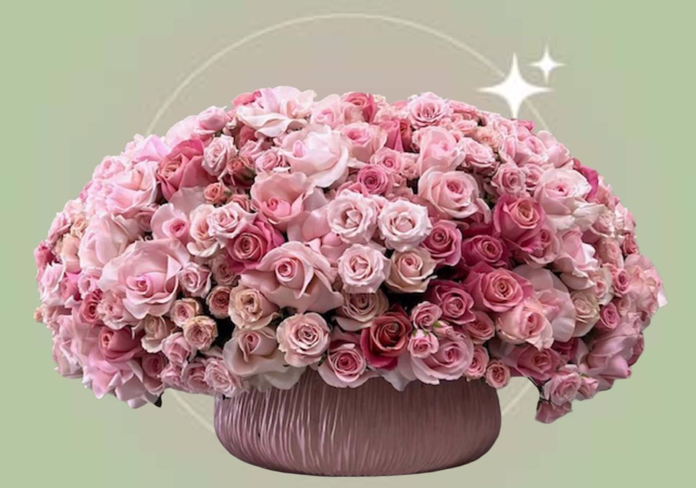 Cotton Candy Dreams - PLEASE NOTE: Although we make all the effort to create a floral arrangement as close to the photo shown, the actual arrangement delivered may vary slightly in its appearance from the photo shown. If you have any questions about your order, we welcome you to call us in or email us to discuss further. Thank you!