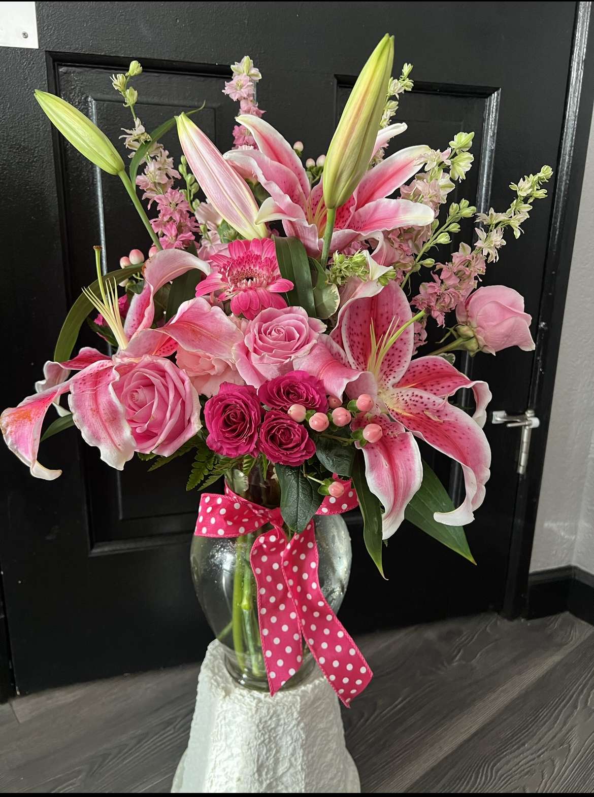 Perfectly Pink! Perfectly Pink! - All Pink Lilies, Roses, and seasonal flowers