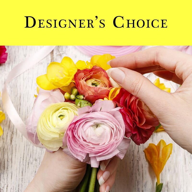 Designer's Choice - Let our designers create a beautiful arrangement with the freshest blooms of the season!
