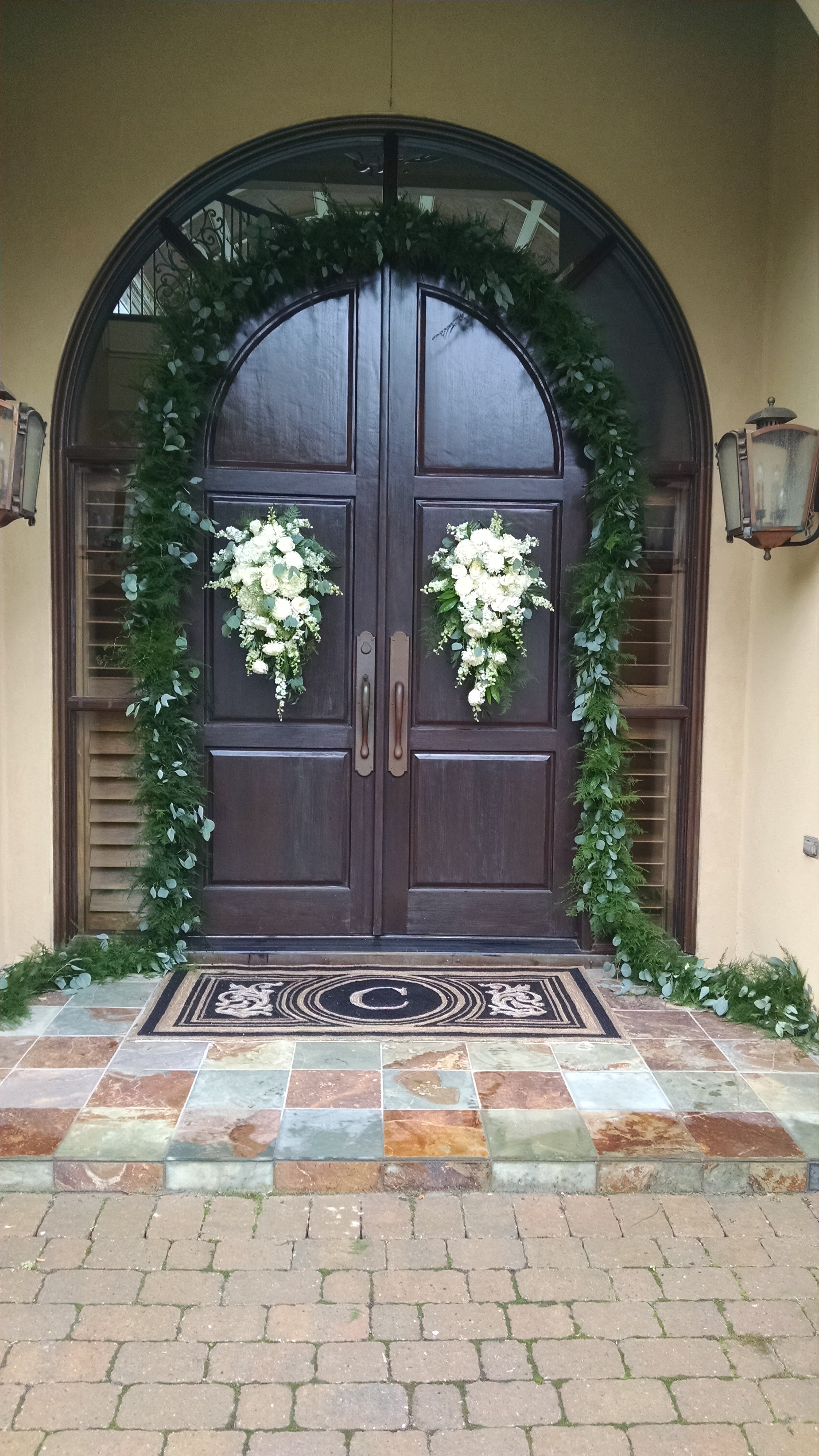 Front on sale door garland