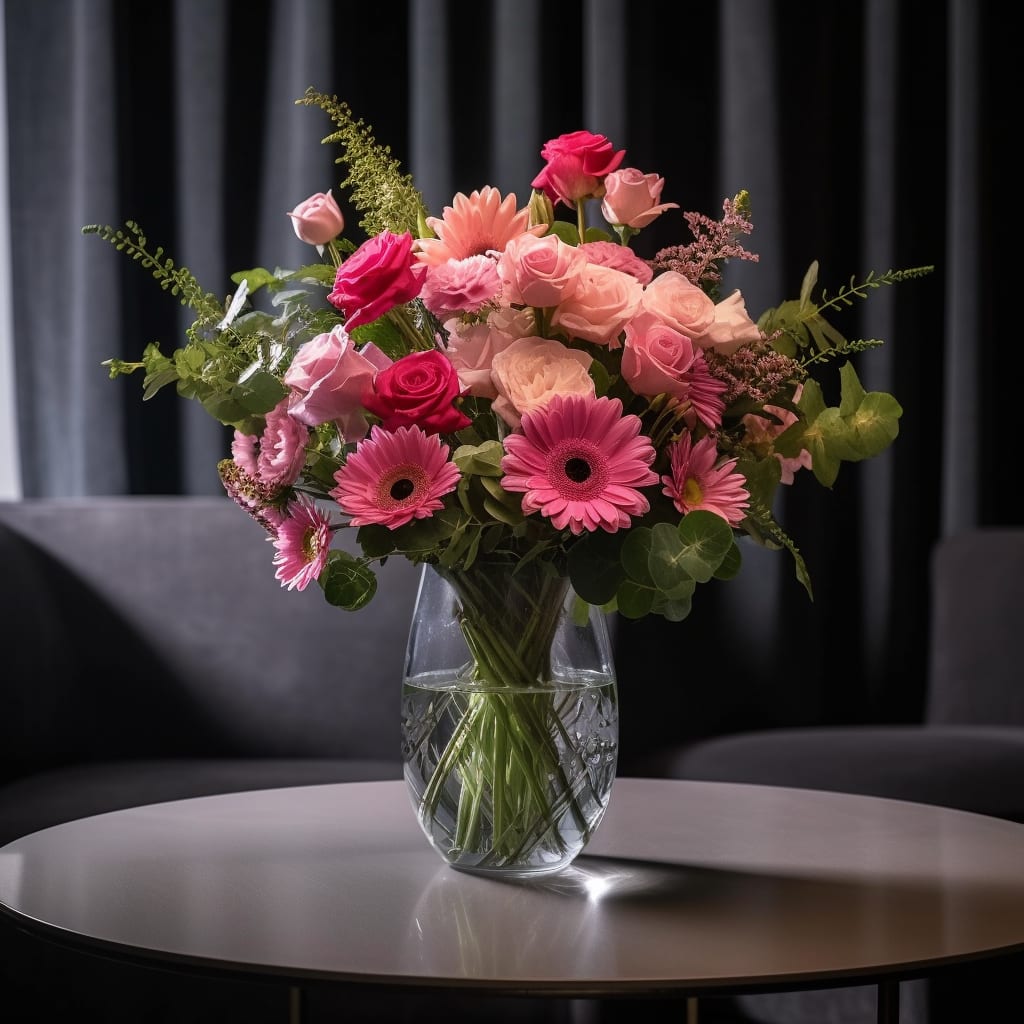 Romano Elegance Romano Elegance - A beautiful flower arrangement from our new Romano Collection. Warming your home décor and can be a pleasant and a unique gift. Available for commercial orders.