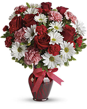 Hugs And Kisses Bouquet - Send this beautiful arrangement as a way of giving lots of hugs and kisses with fresh flowers. 
