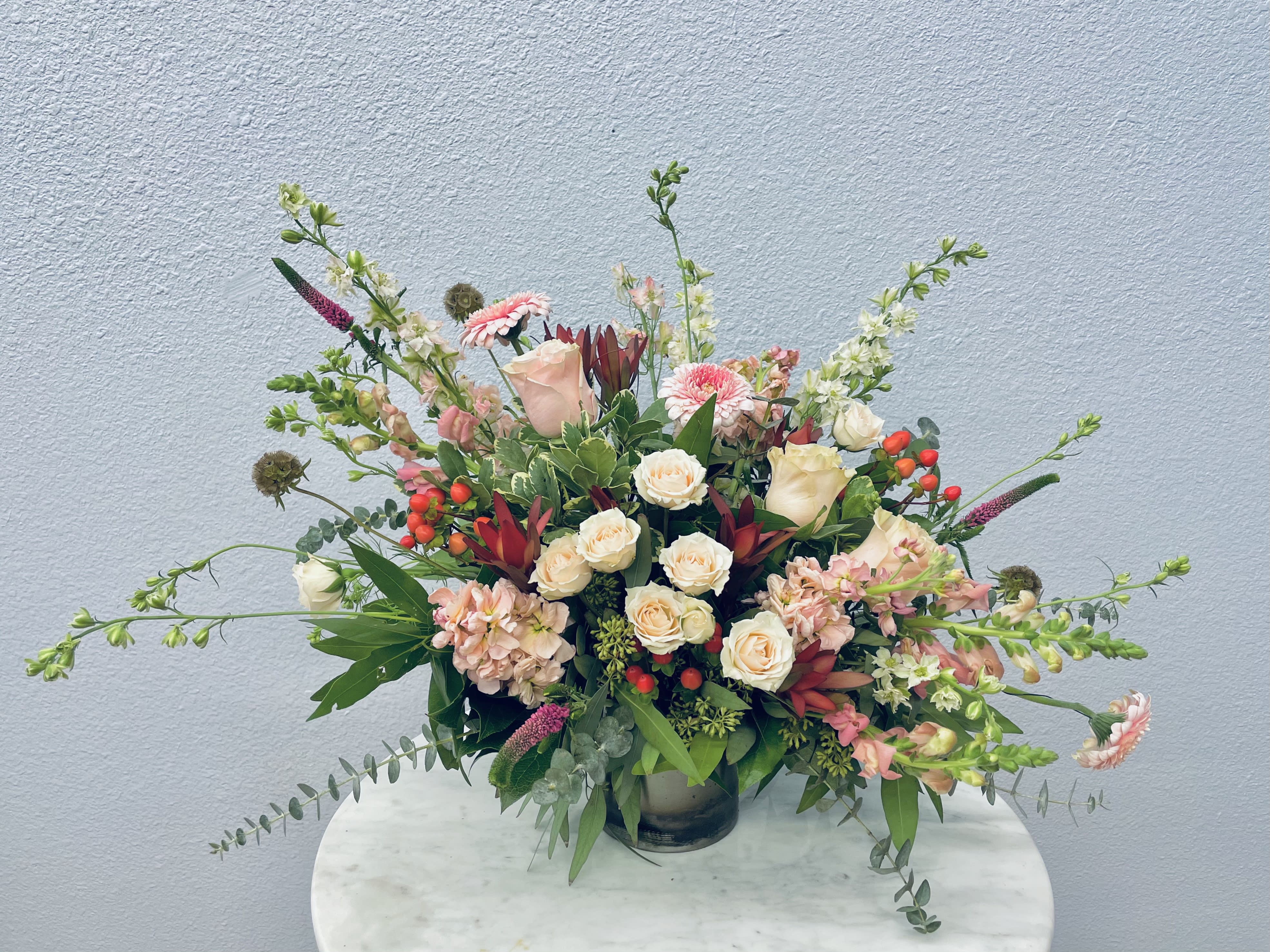 Colette pink and grey floral clearance