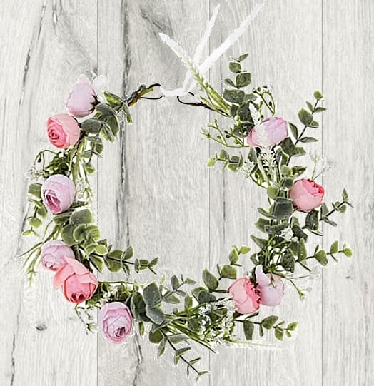 Real flower crown top