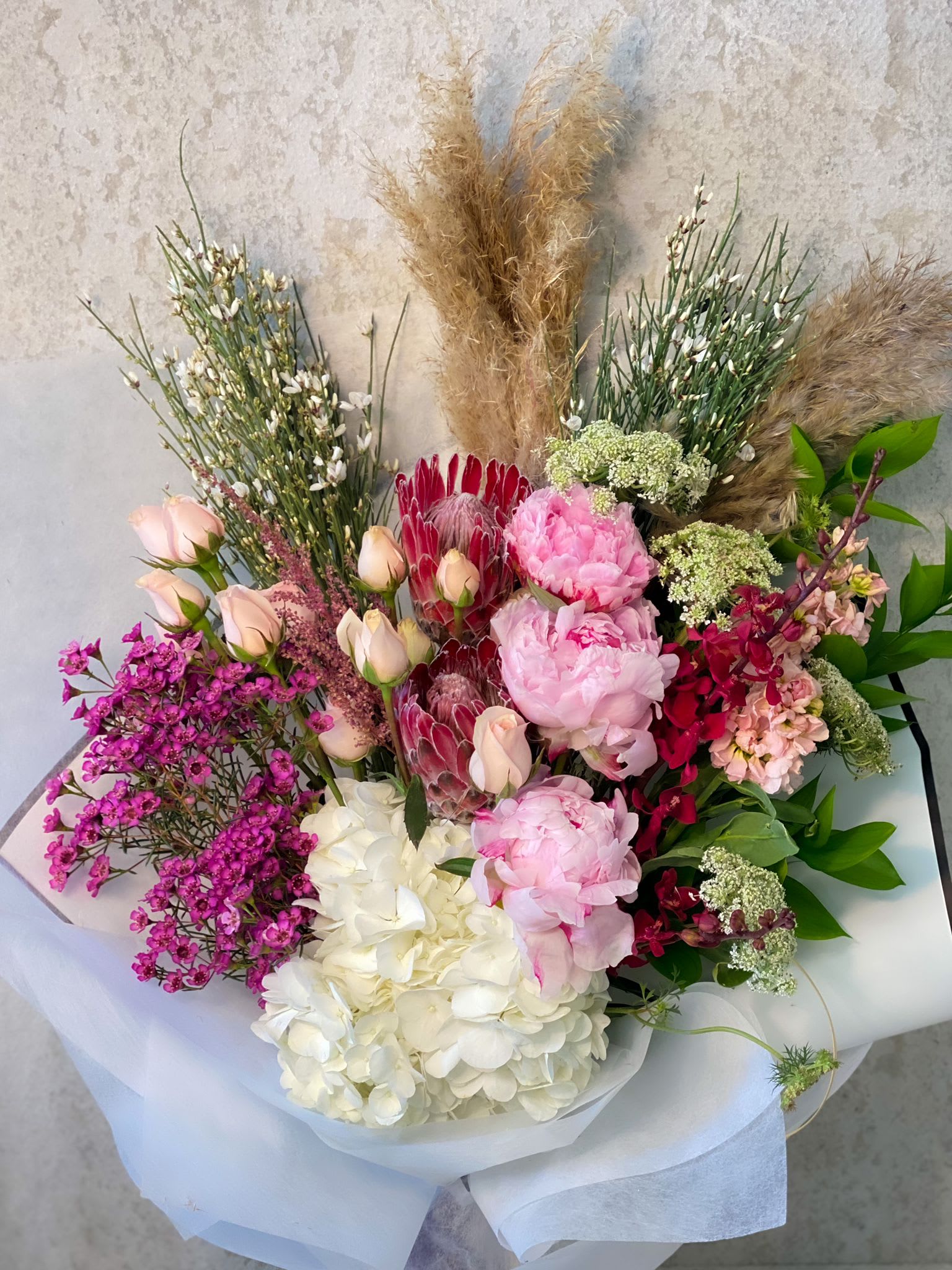 Peonies-Tropical - Standard- Your order will be arranged approximately as shown on our website. 