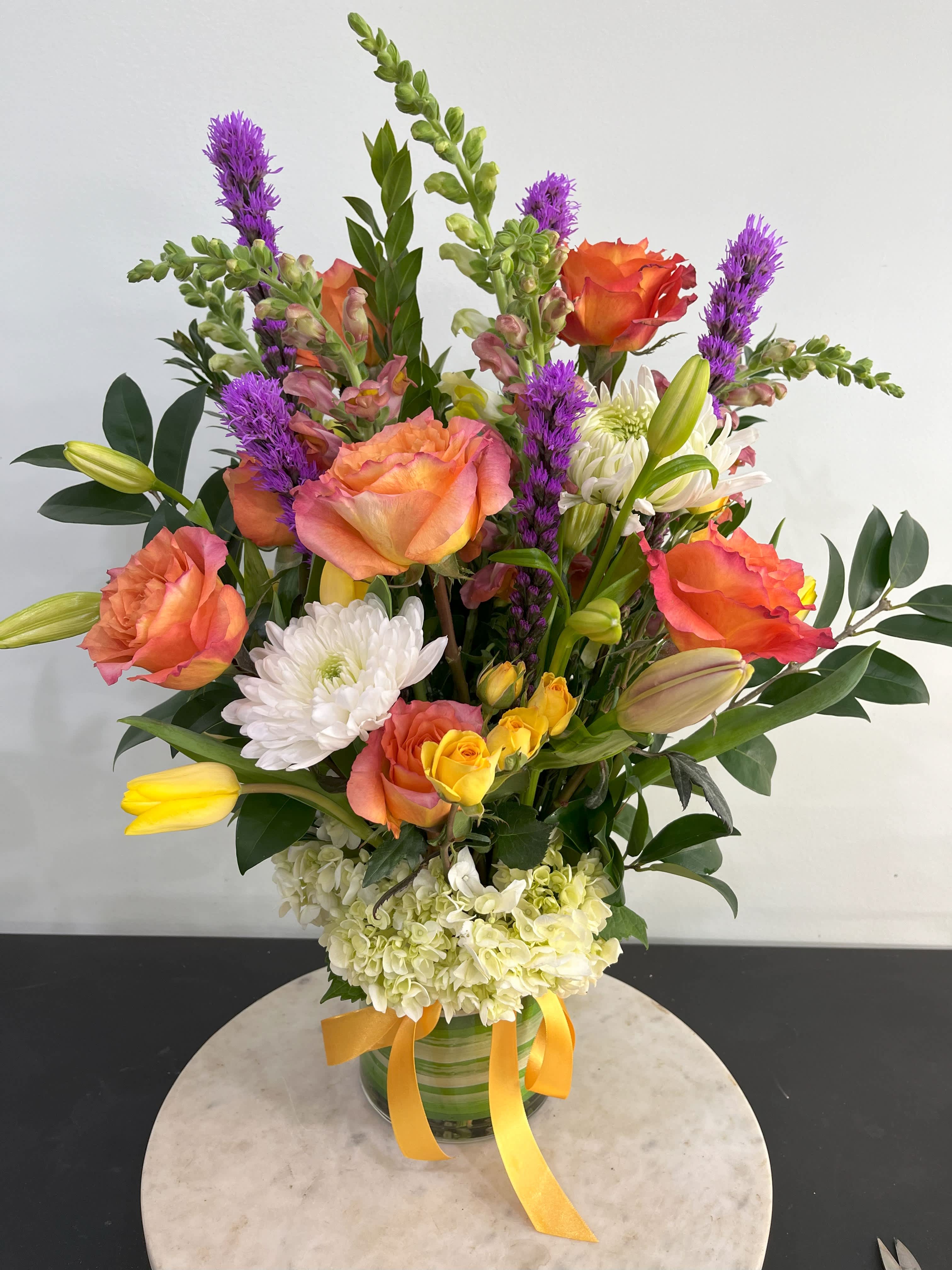Funeral Arrangement Bright in Stanley, NC Hawk and Sparrow Flowers