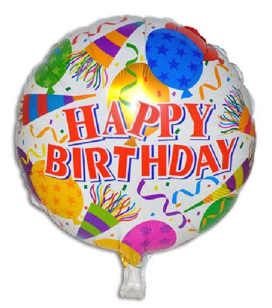 Mylar Happy Birthday Balloon Mylar Happy Birthday Balloon - Celebrate birthdays in style with our Happy Birthday Mylar balloon filled with helium. This shimmering and festive balloon adds a touch of magic to the occasion, floating gracefully to spread birthday cheer. Elevate your festivities with this eye-catching, long-lasting balloon that's sure to bring smiles to faces of all ages.