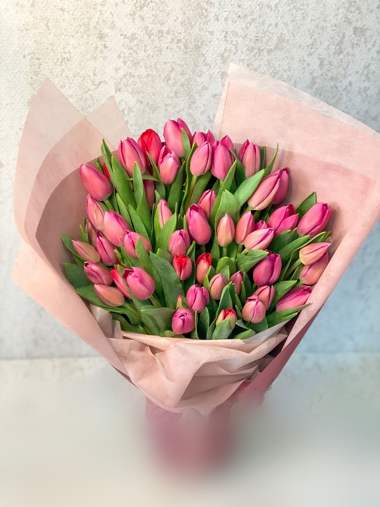 Tulips bouquet  - Standard- Your order will be arranged approximately as shown on our website. 