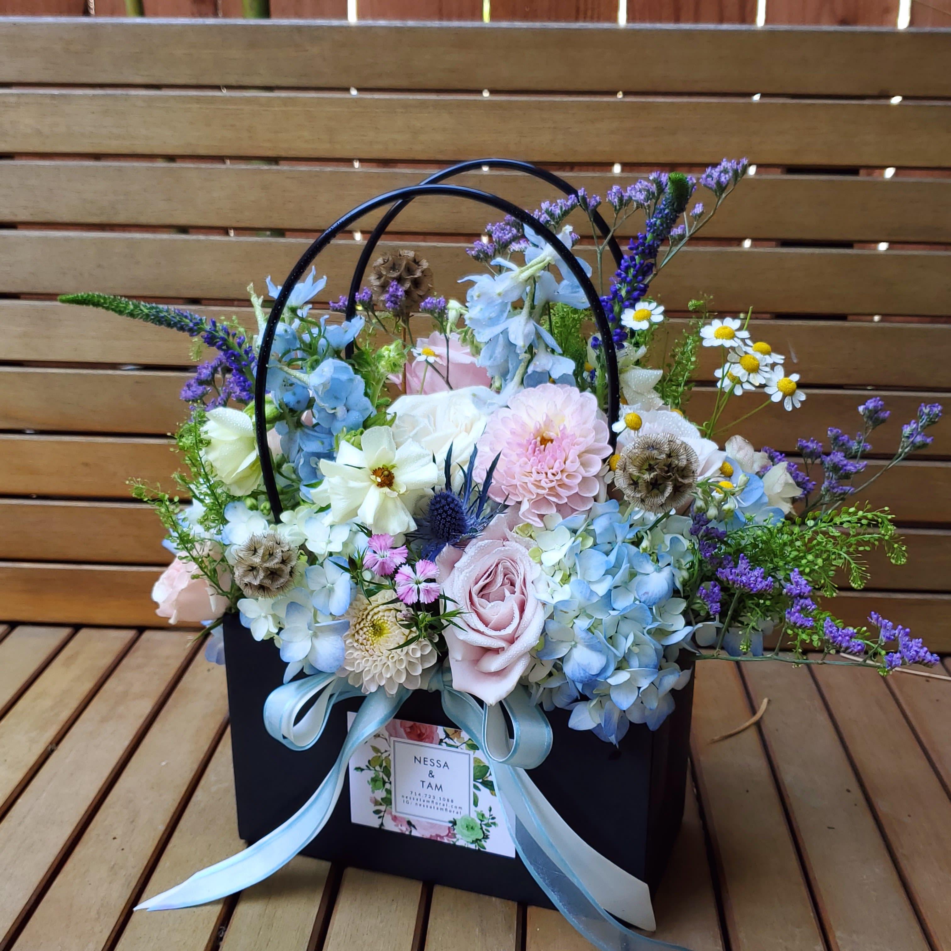 Signature Bag Mixed Blue