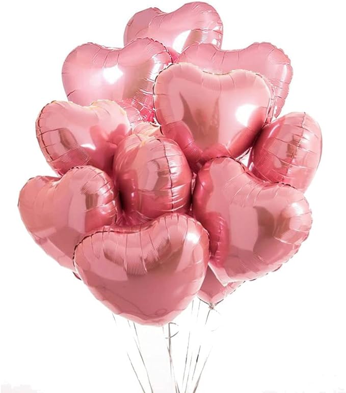 Pink Heart Ballons  - heart pink balloon