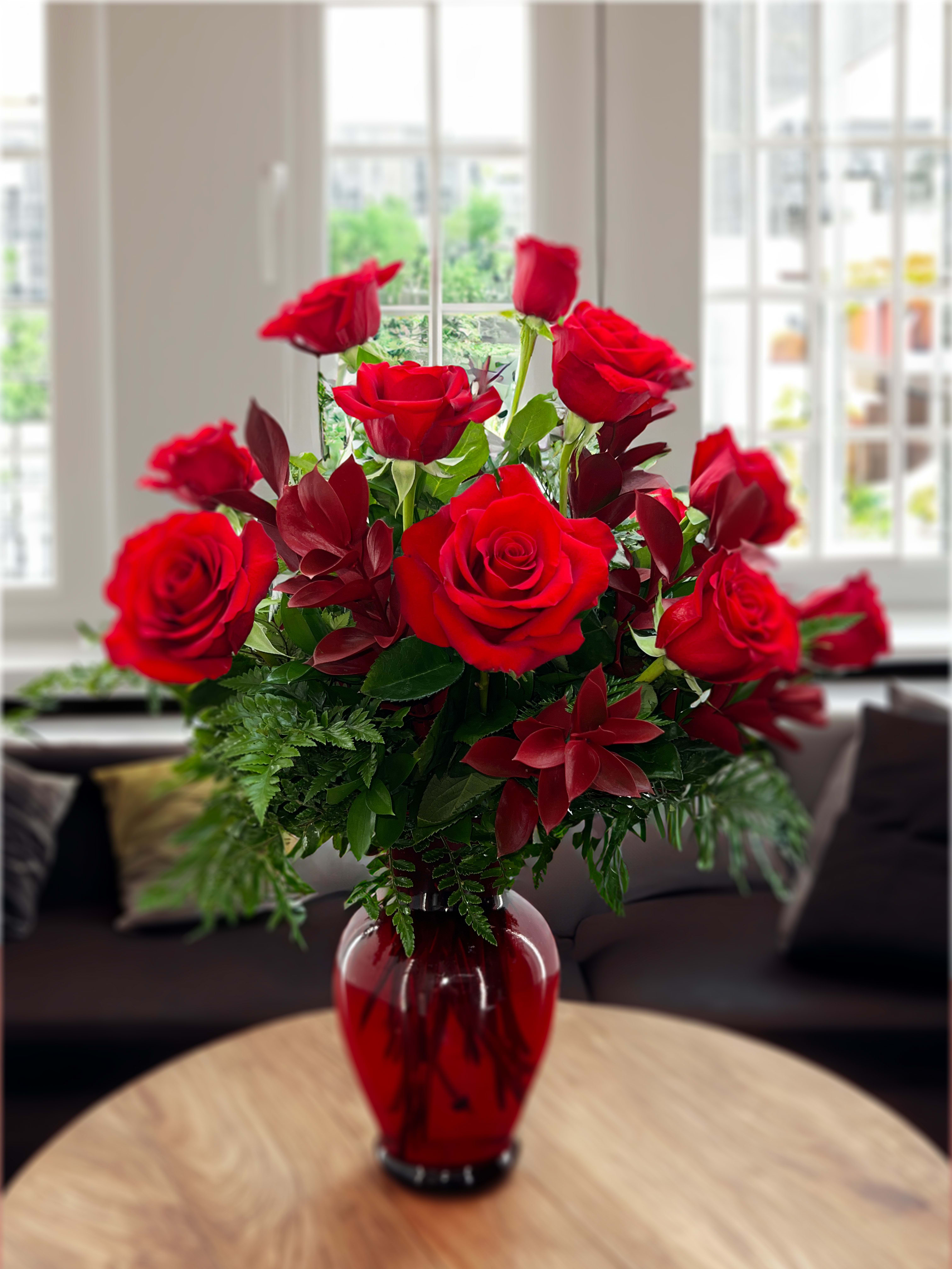 Classic LongStem Red Rose Bouquet in Miami, FL Dolly's Florist