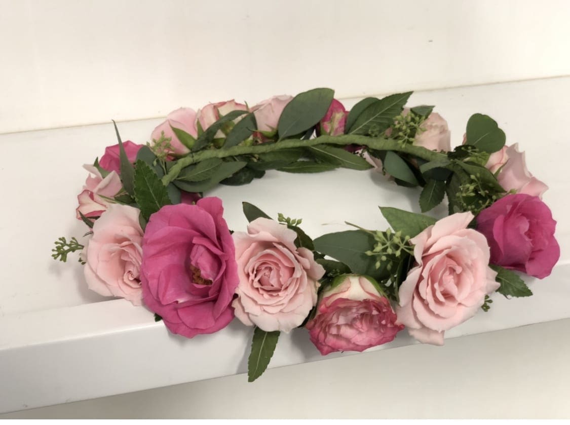 BABY ROSES FLOWER CROWN in Van Nuys CA Van Nuys Flowers
