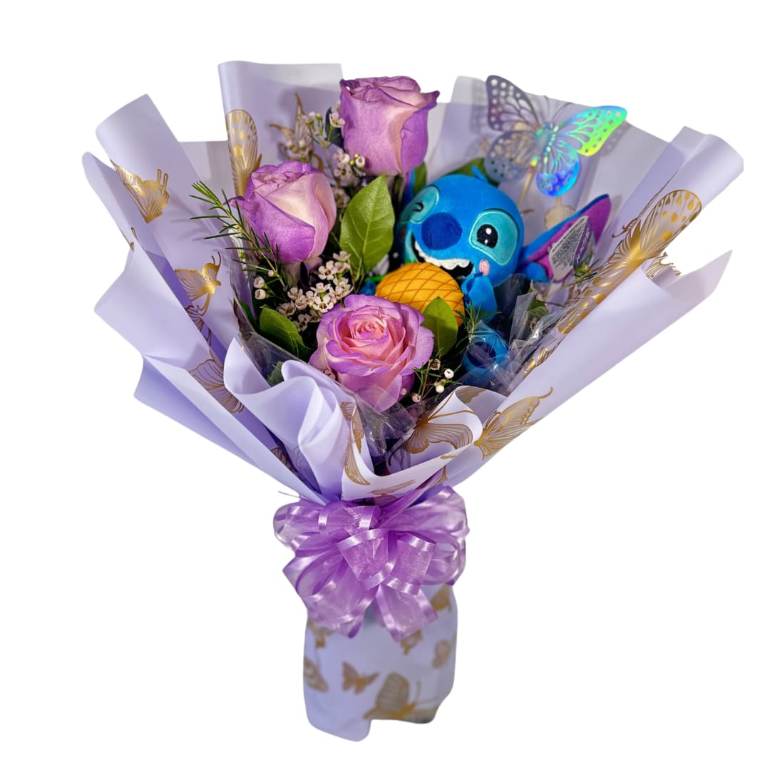 Bouquet with pictures of loved ones hotsell