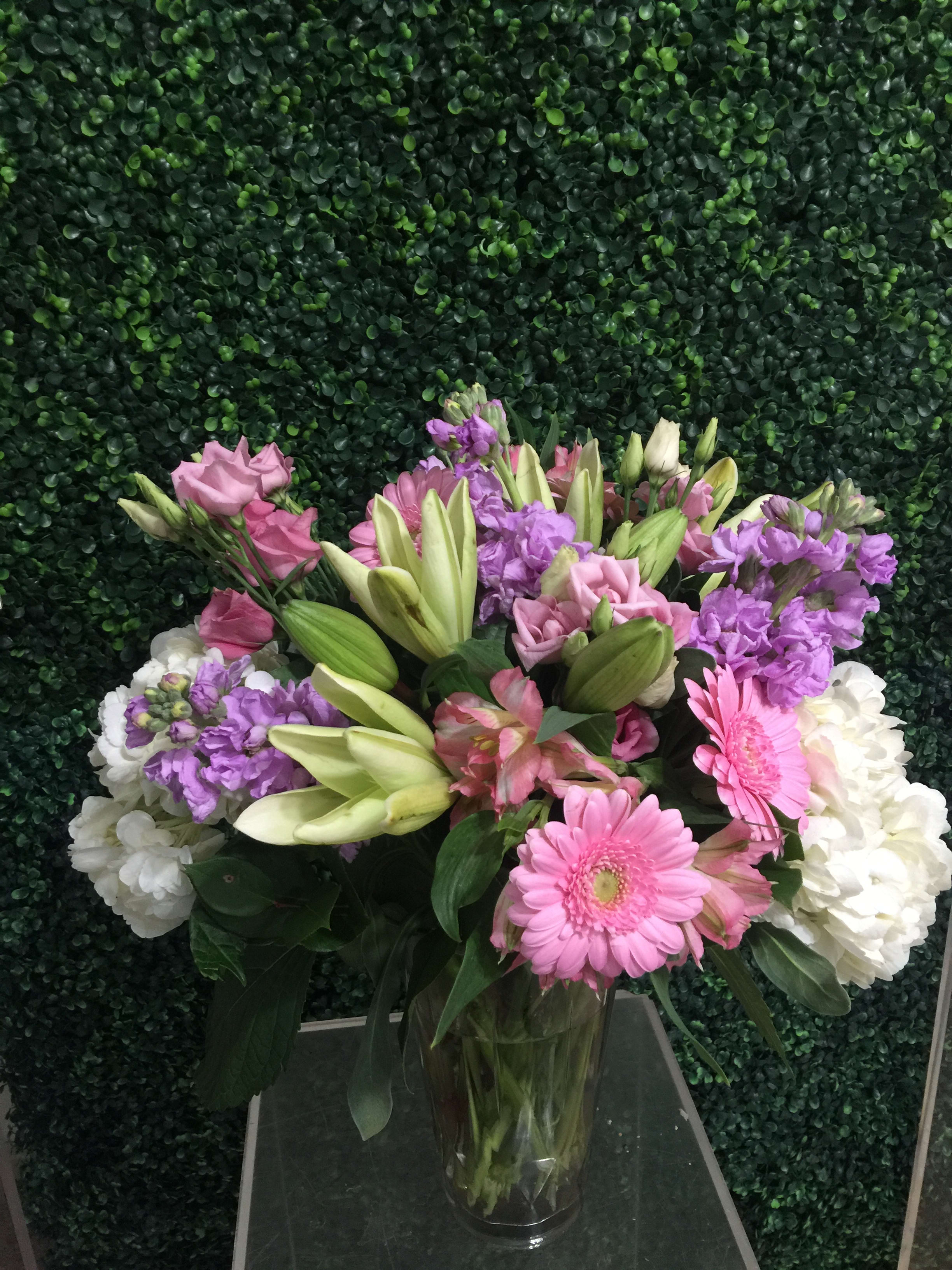 Spring Summer Mix Garden Arrangment by PF Designs